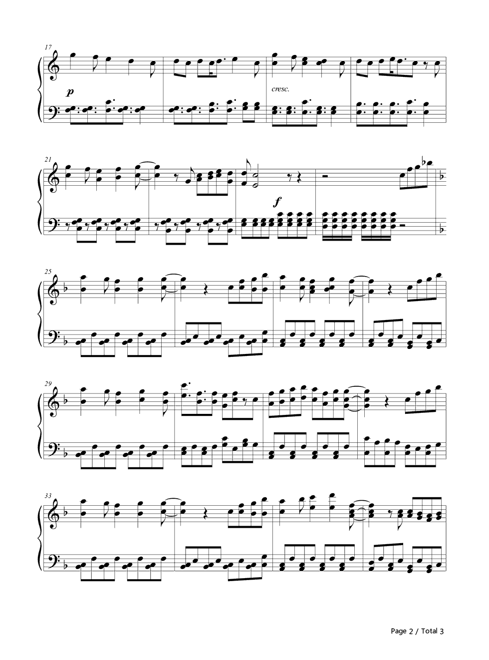 Territory钢琴谱_荒川美穂&生田善子&山根希美