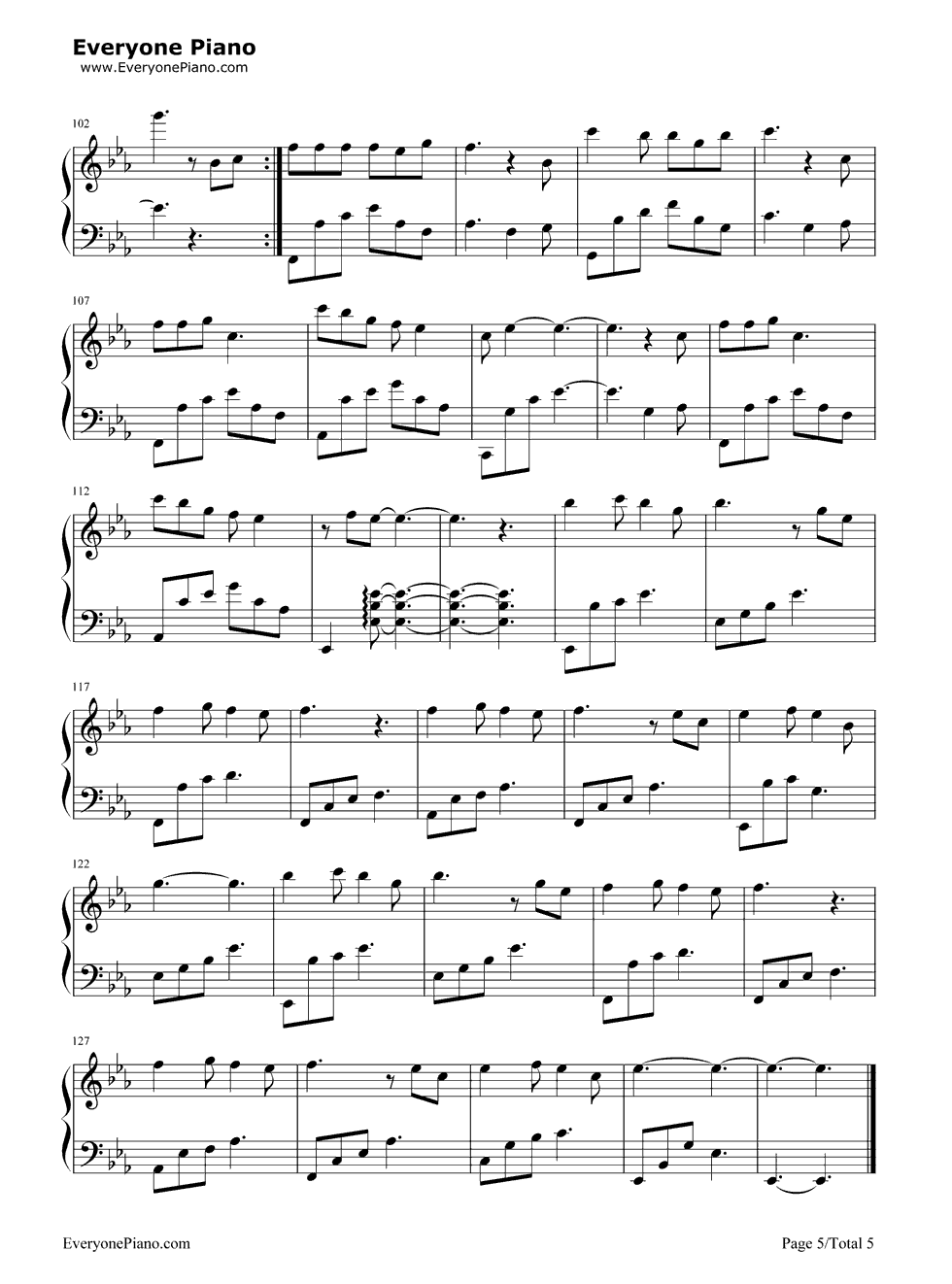 另一个自己钢琴谱_何炅