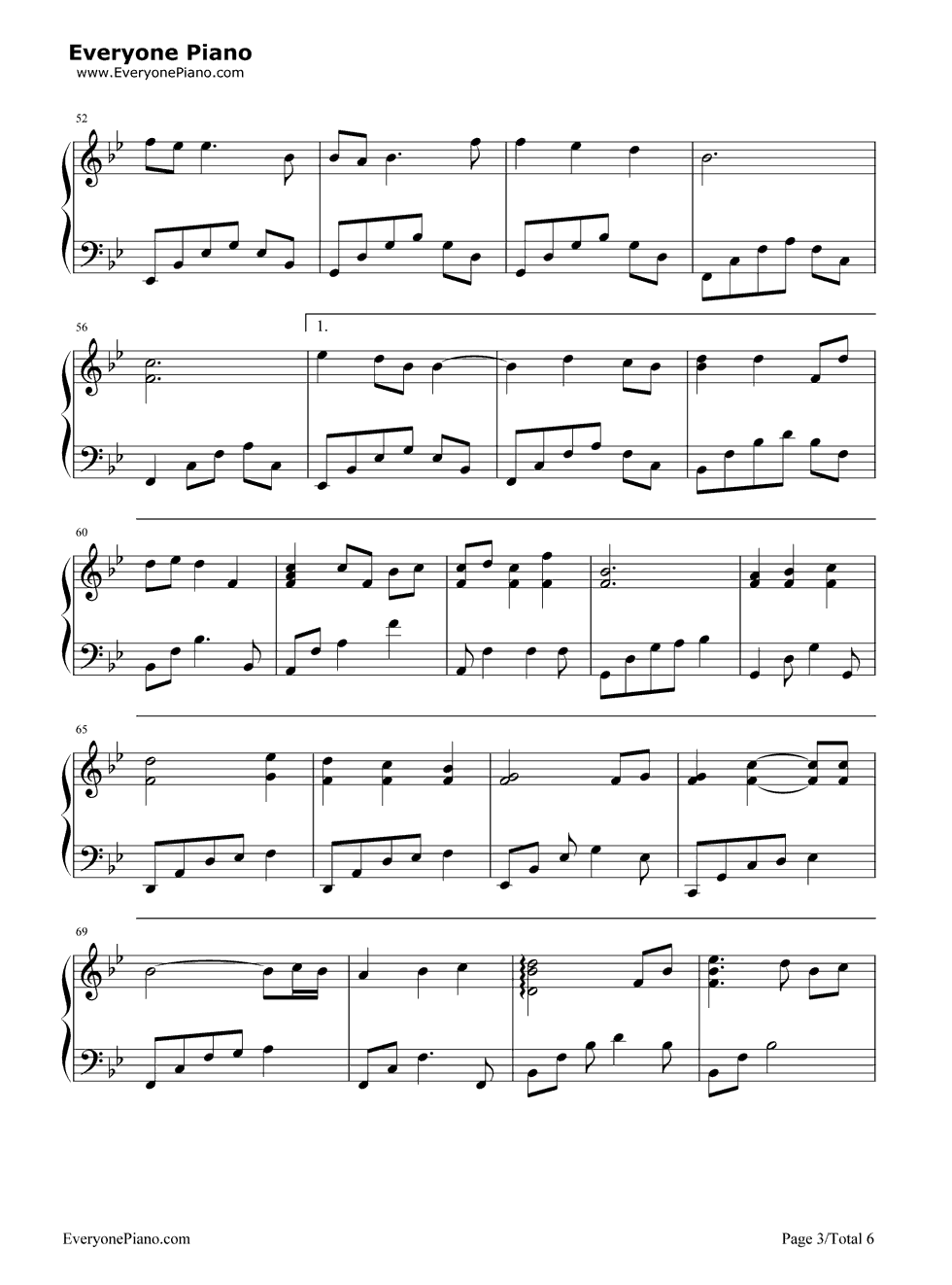 风の街へ钢琴谱_FictionJunction_KEIKO