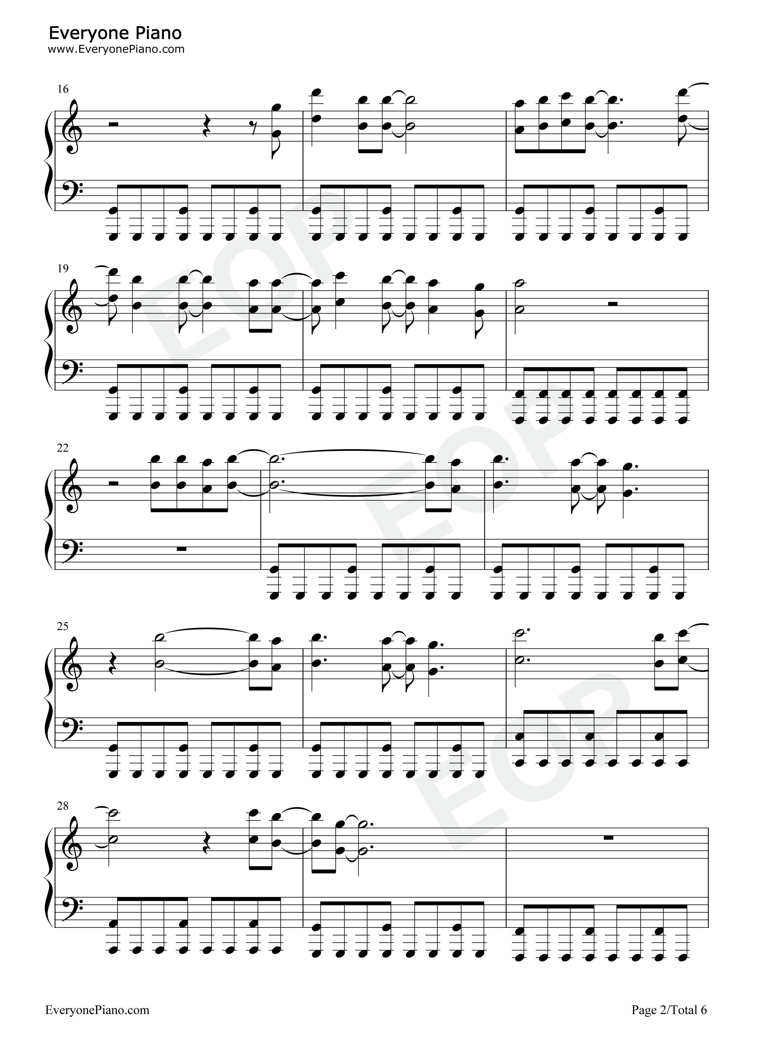 Alice钢琴谱_Avril_Lavigne