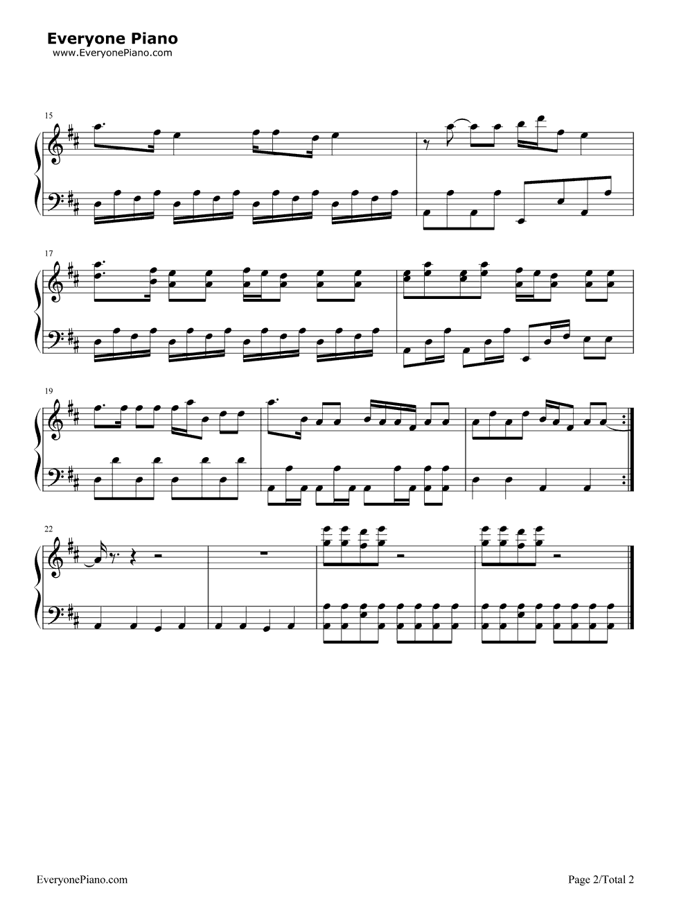 好汉歌钢琴谱_刘欢