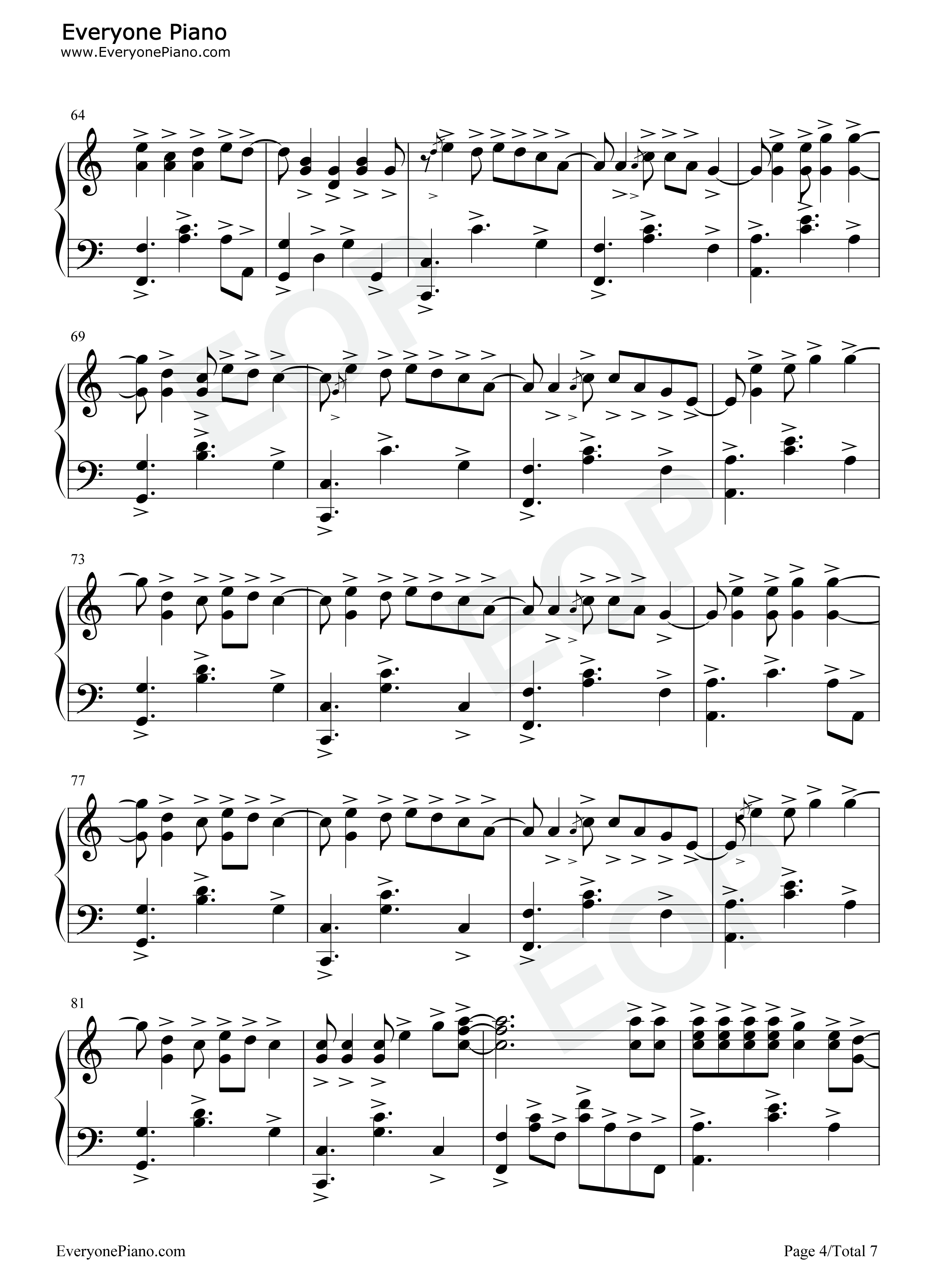 Wavin'_Flag钢琴谱_K'Naan