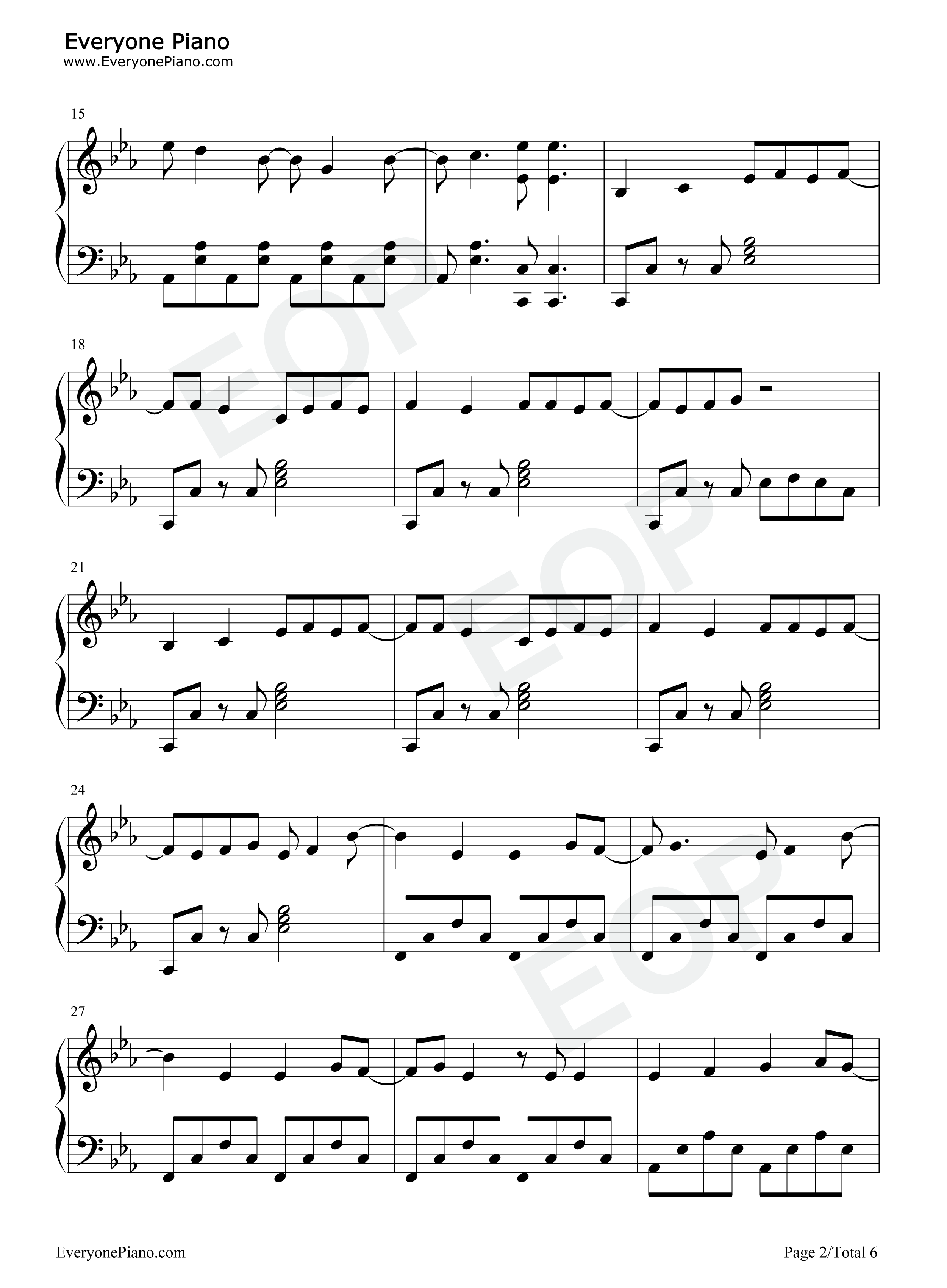 Hello_World钢琴谱_Bump_of_Chicken