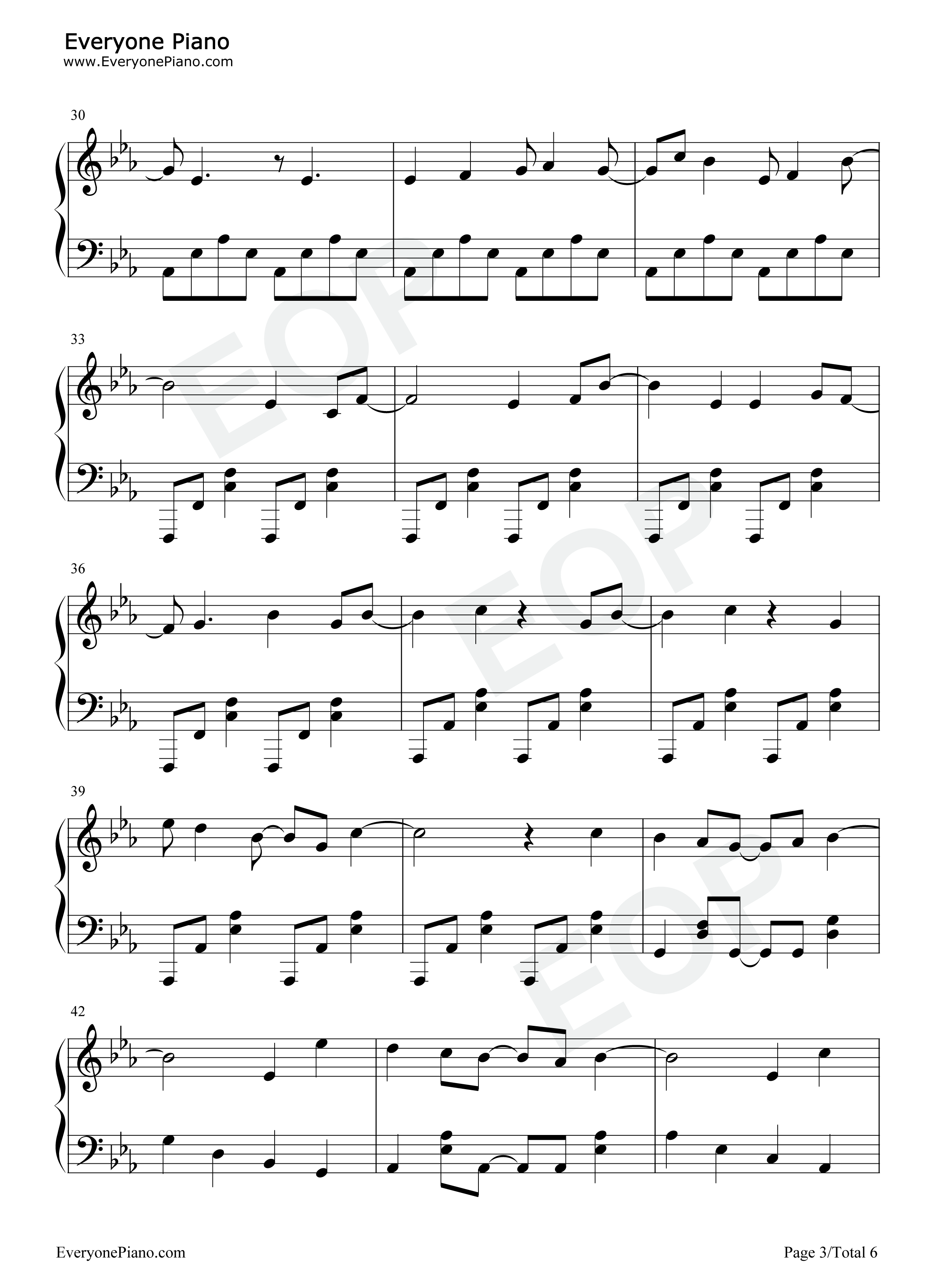 Hello_World钢琴谱_Bump_of_Chicken