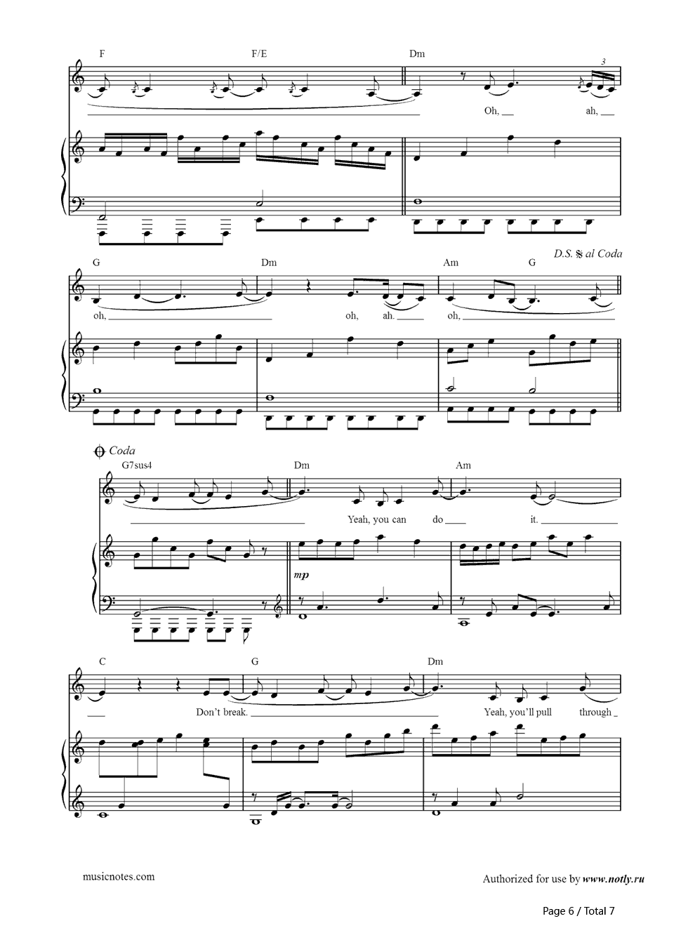 Salted_Wound钢琴谱_Sia