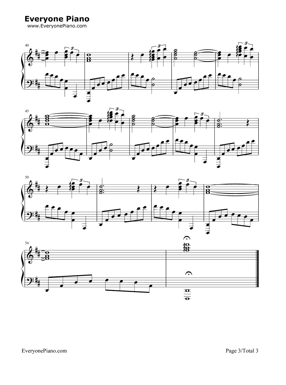 Chariots_of_Fire钢琴谱_Vangelis