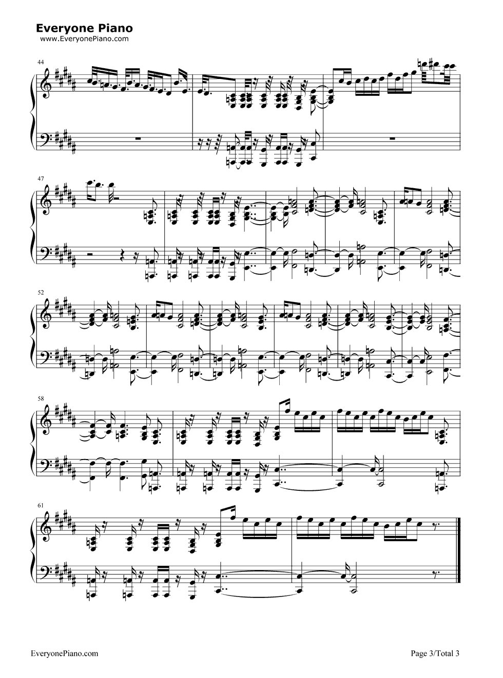 Africa钢琴谱_Toto