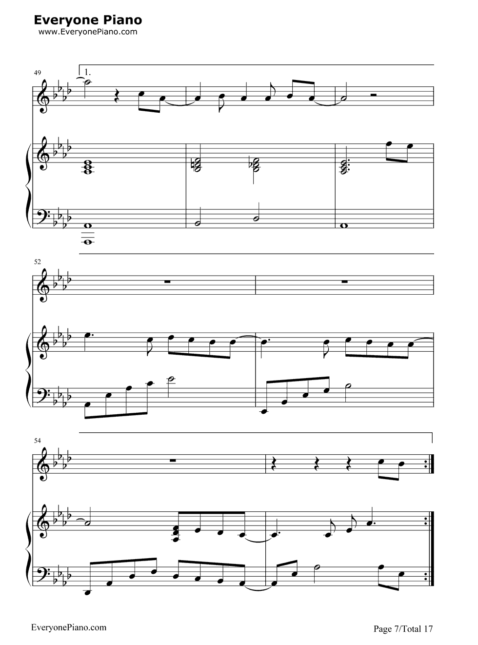 继续_钢琴谱_刘若英__Angela_Aki