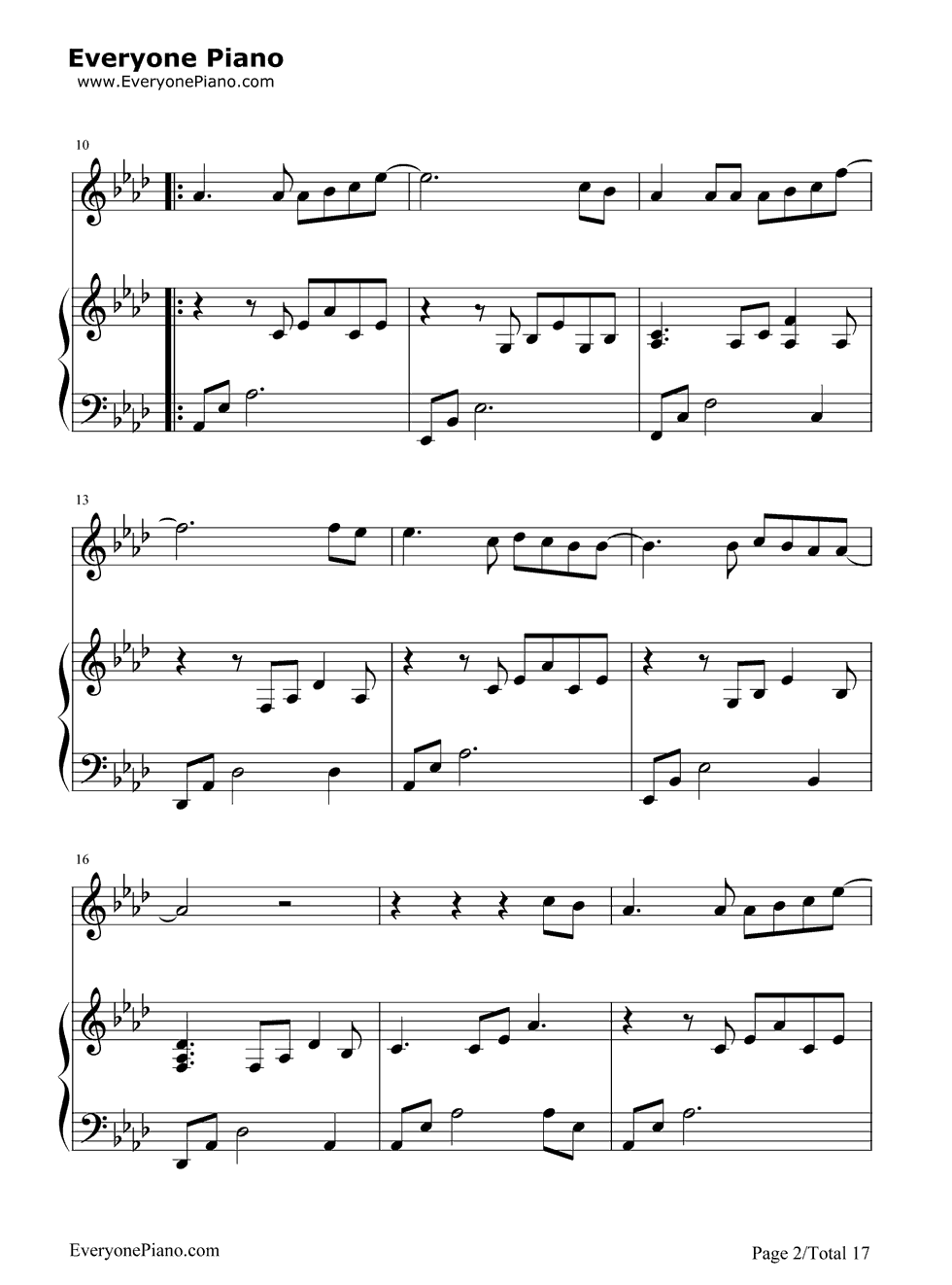 继续_钢琴谱_刘若英__Angela_Aki