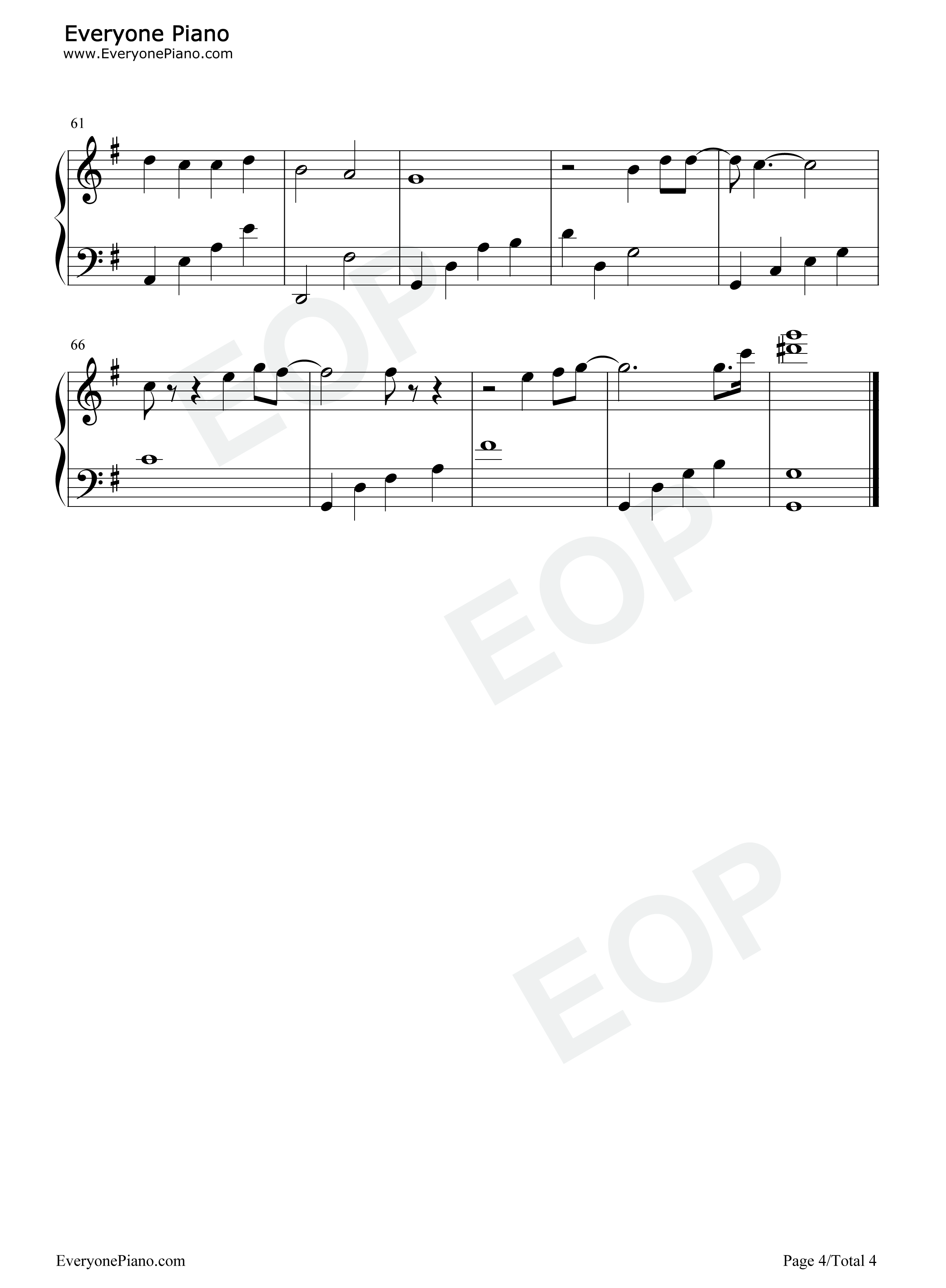 雪之华钢琴谱_朴孝信