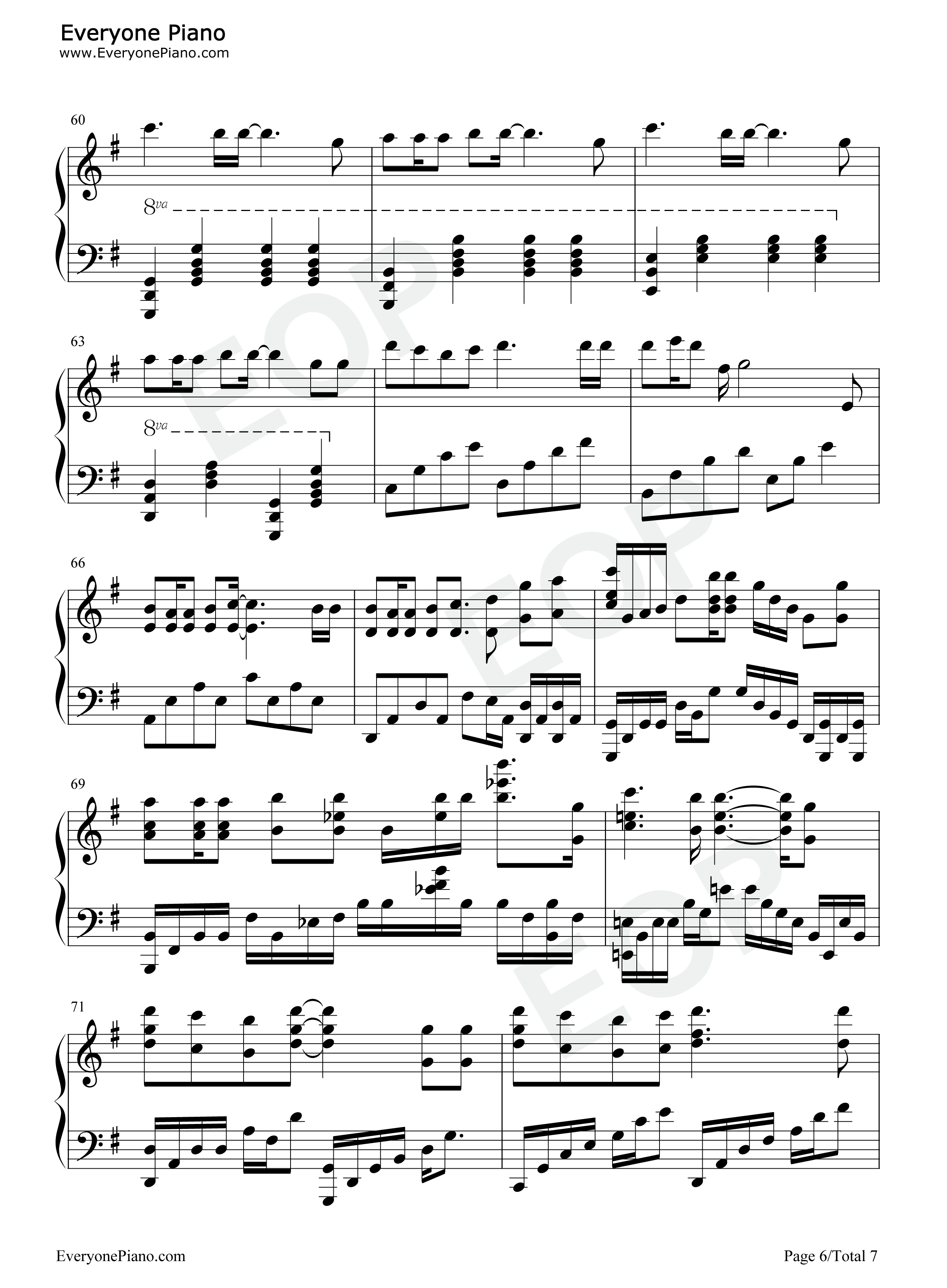 オレンジ钢琴谱_7!!