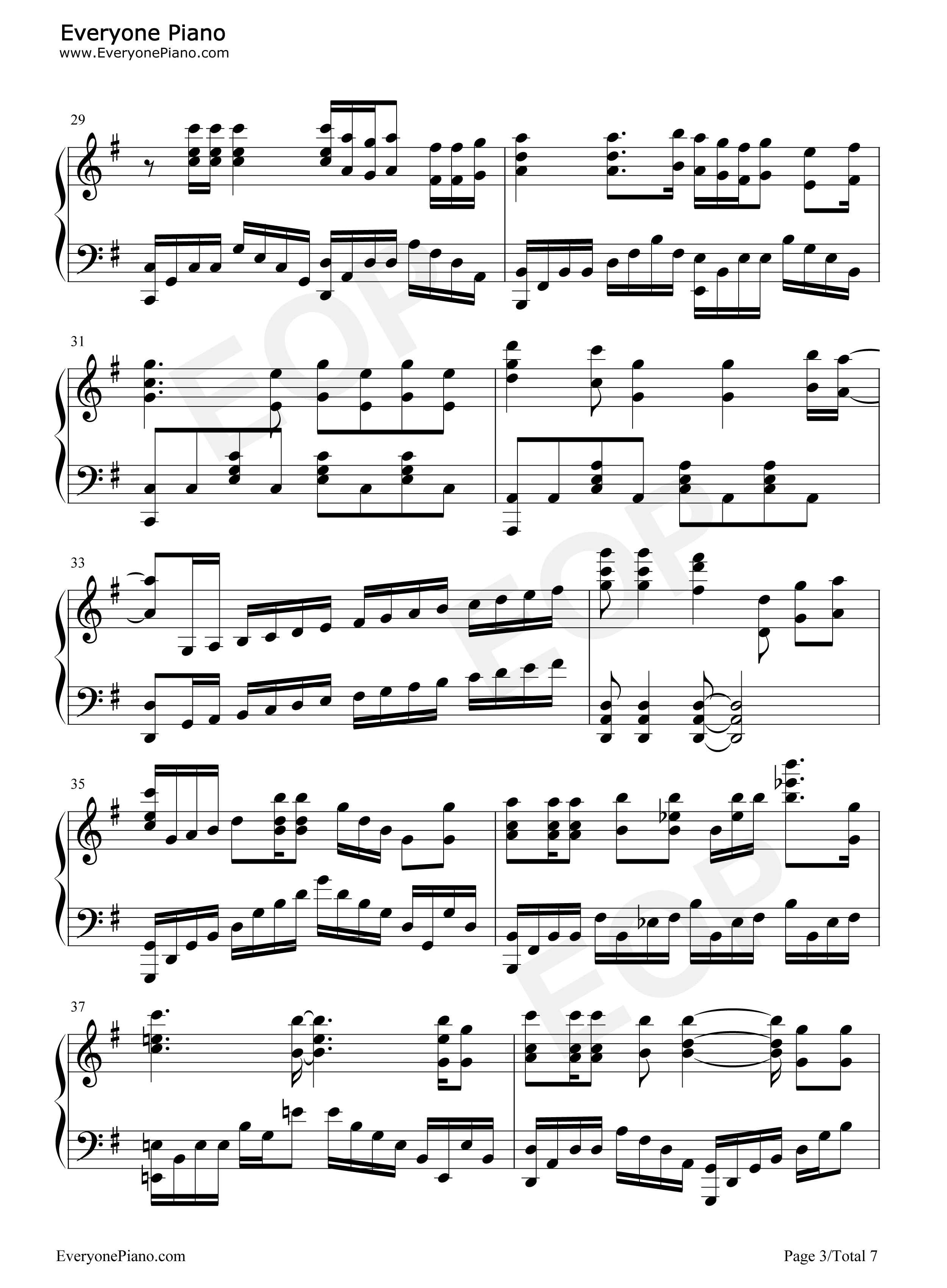 オレンジ钢琴谱_7!!