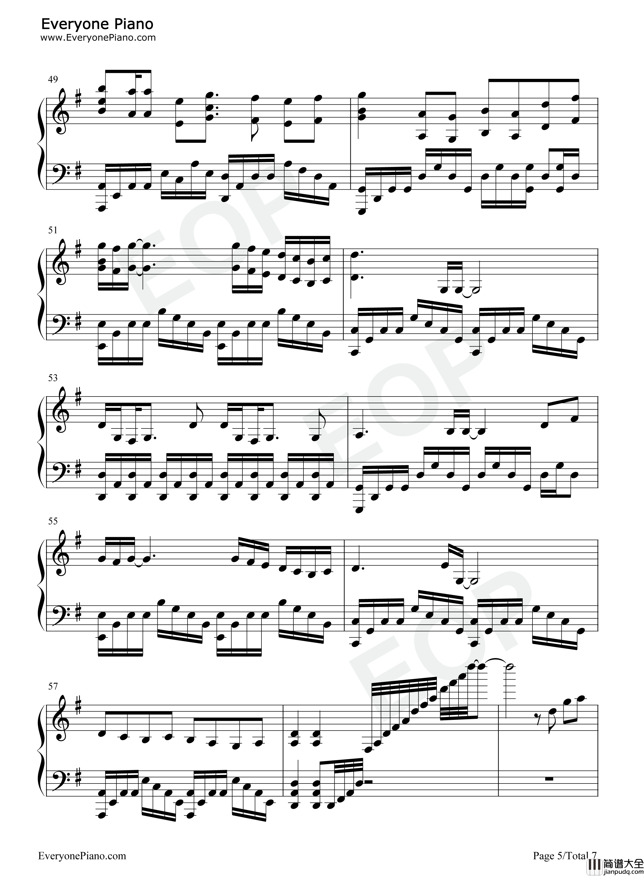 オレンジ钢琴谱_7!!