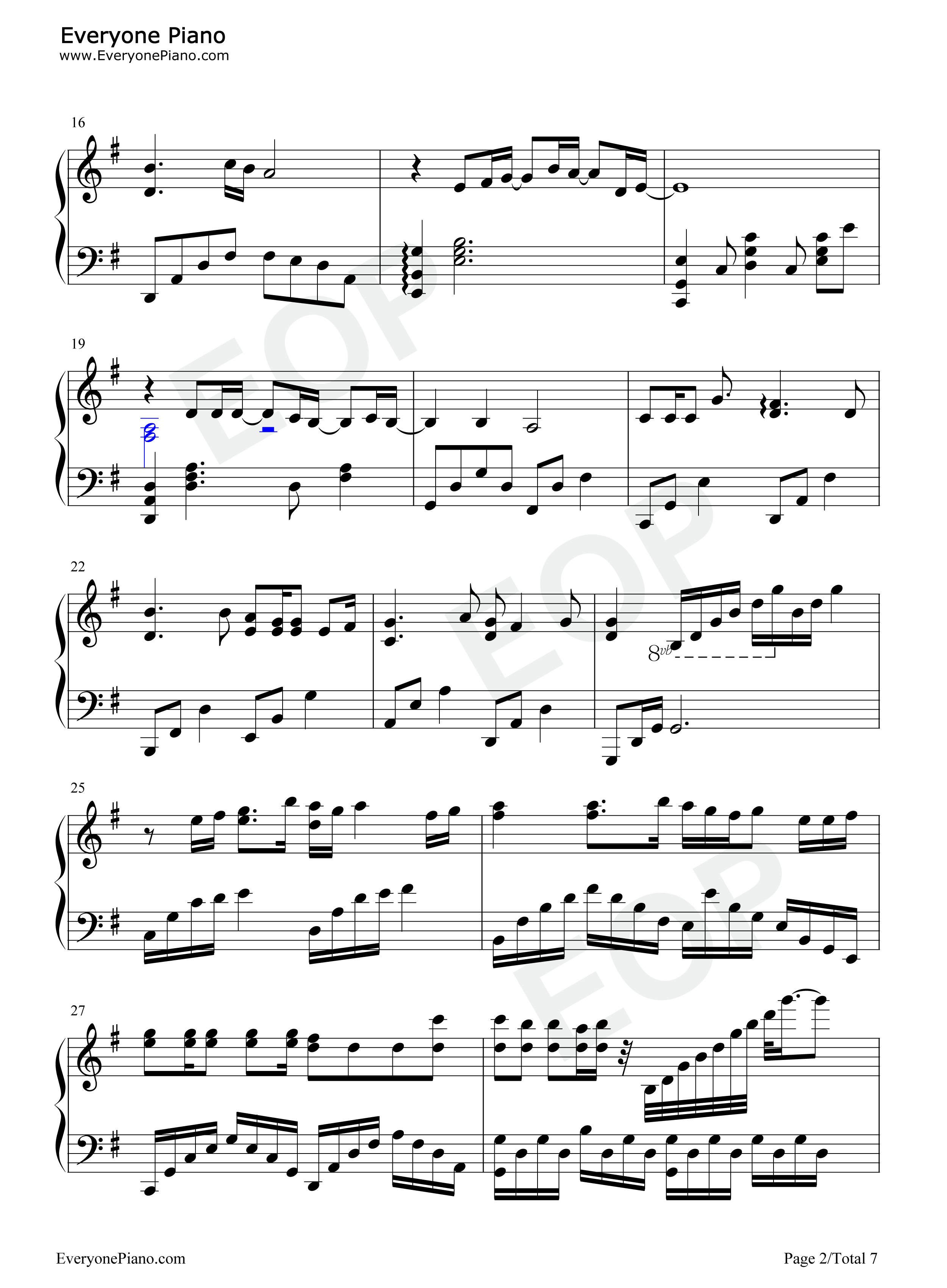 オレンジ钢琴谱_7!!