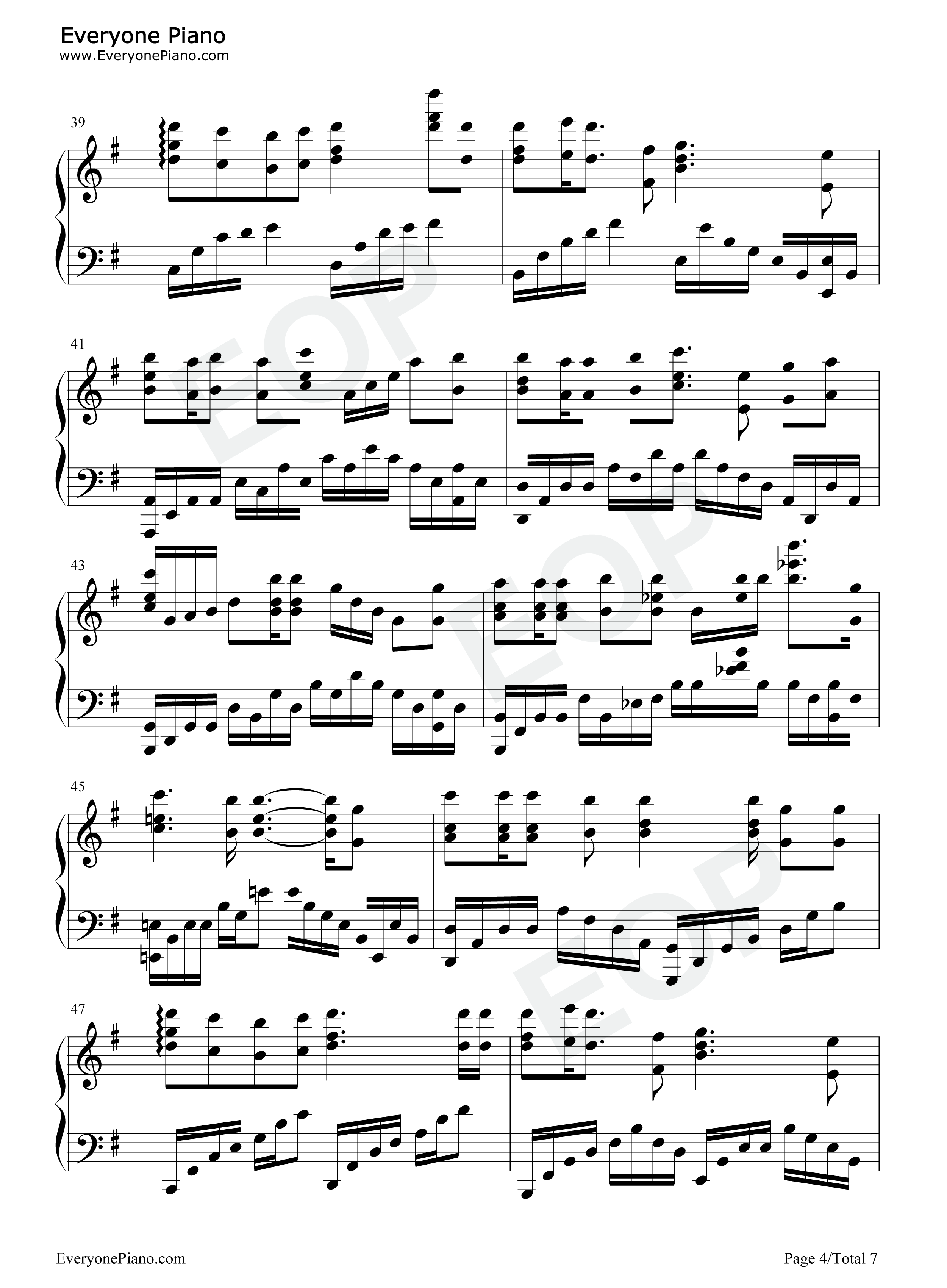 オレンジ钢琴谱_7!!