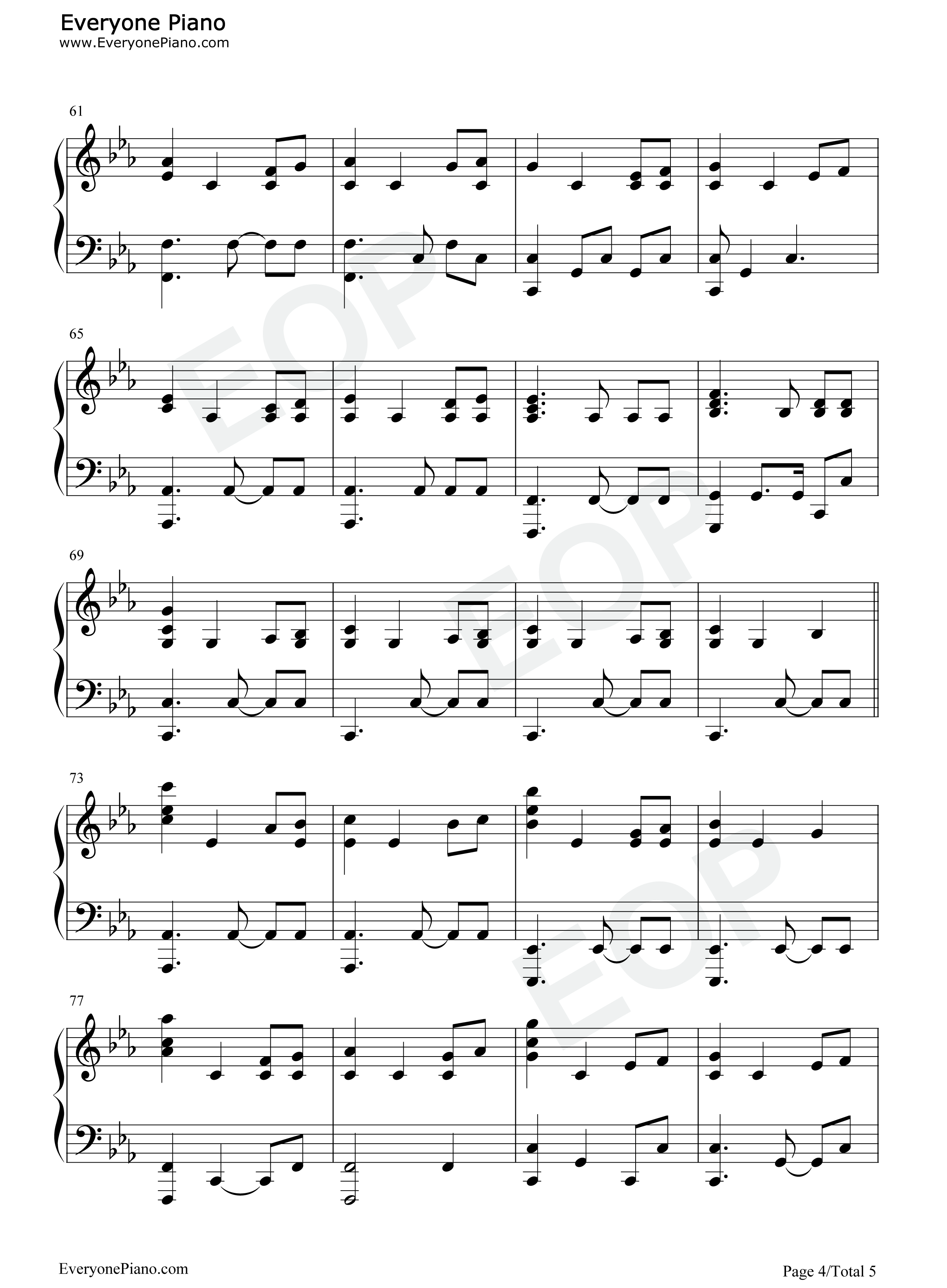 冰与火之歌钢琴谱_Ramin_Djawadi