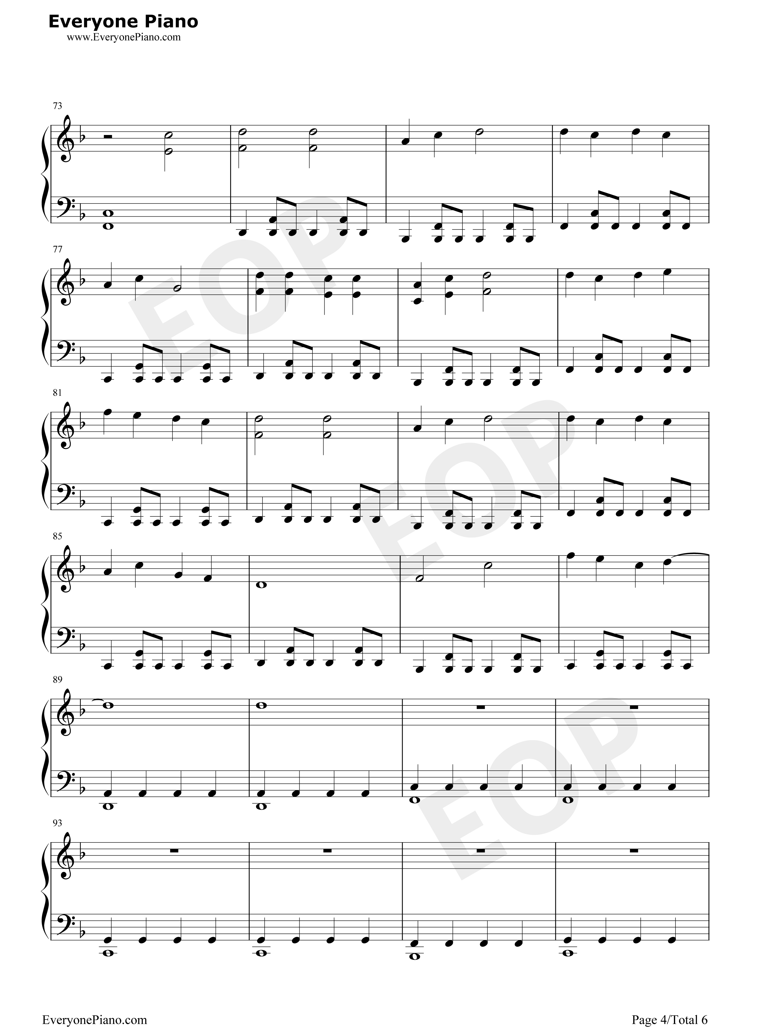 昙天钢琴谱_ドーズ（DOES）