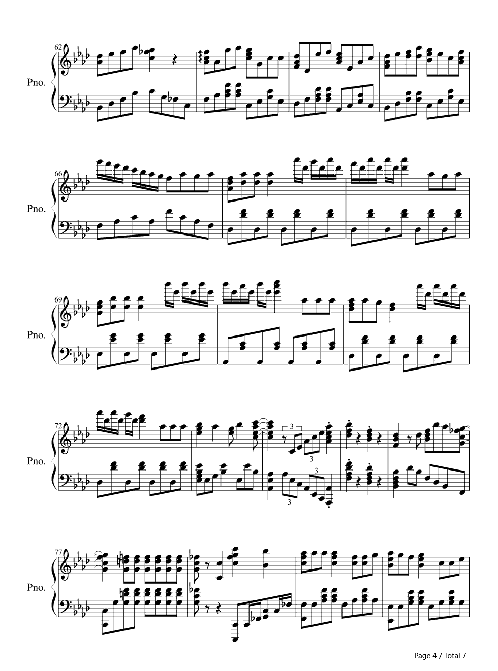 微热からMystery钢琴谱_Lily_White