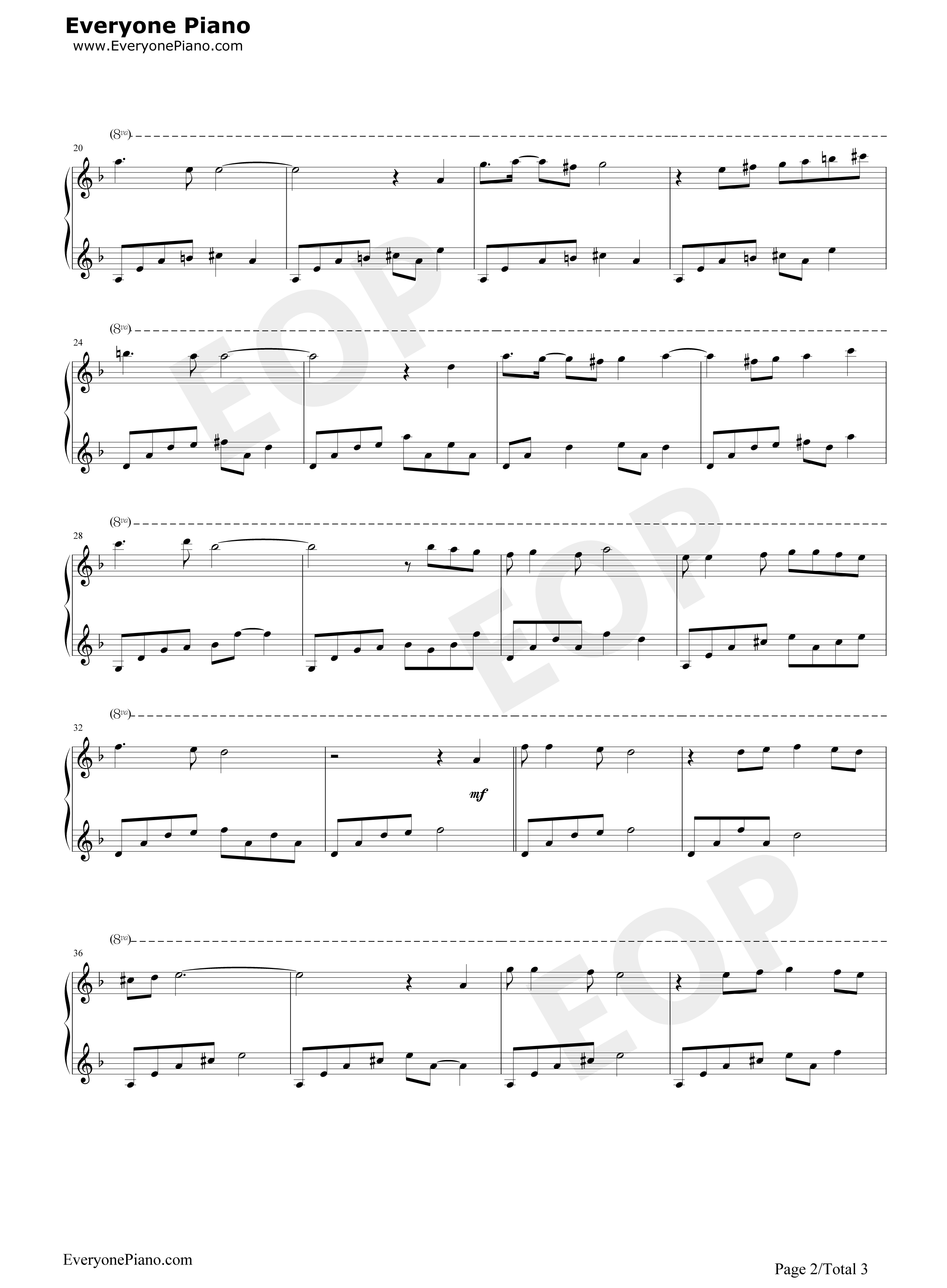 我等候你钢琴谱_未知