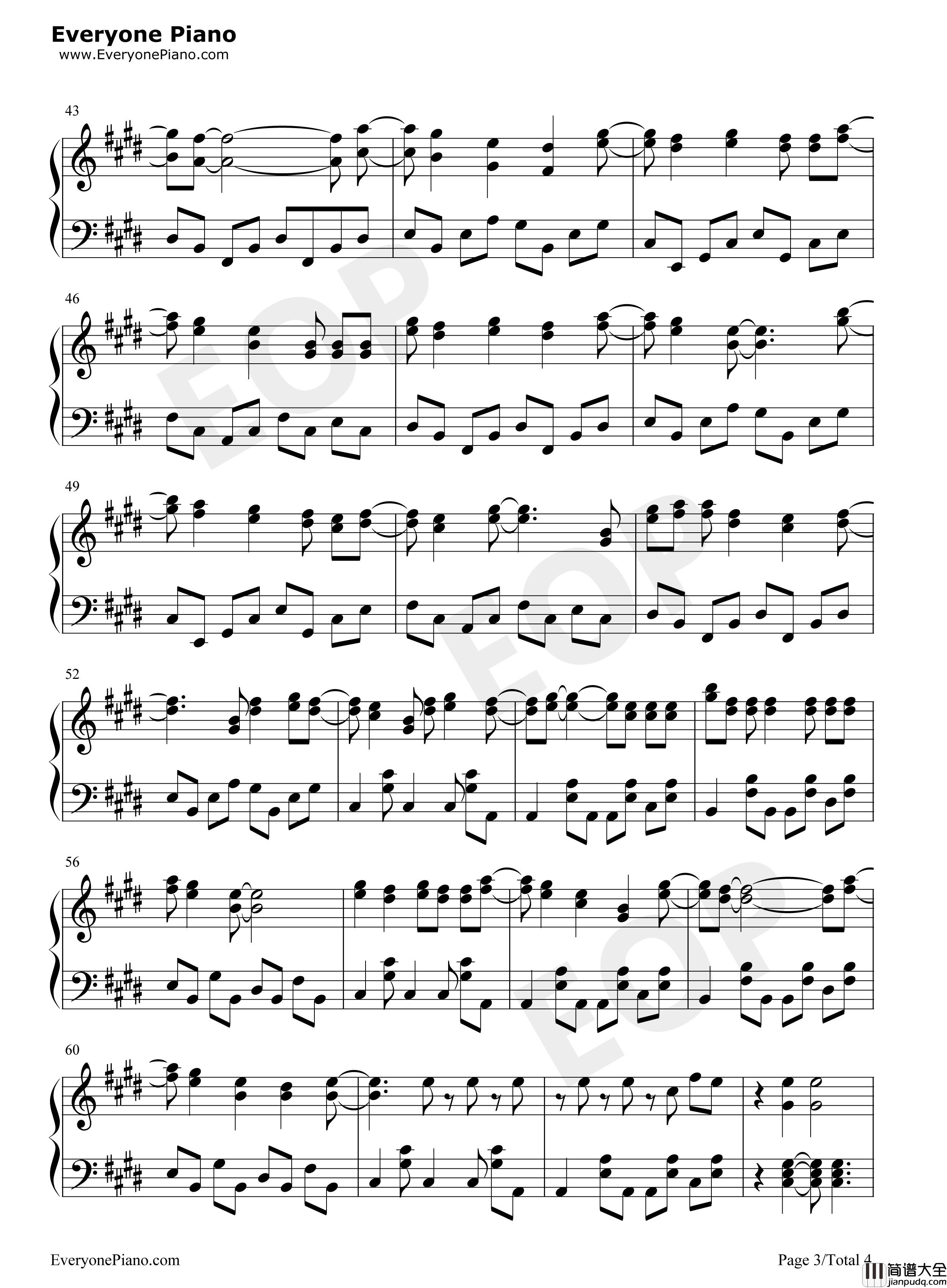 In_My_World钢琴谱_ROOKiEZ_is_PUNK'D