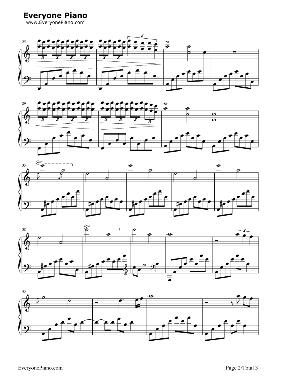 Butterfly钢琴谱_Kevin_Kern