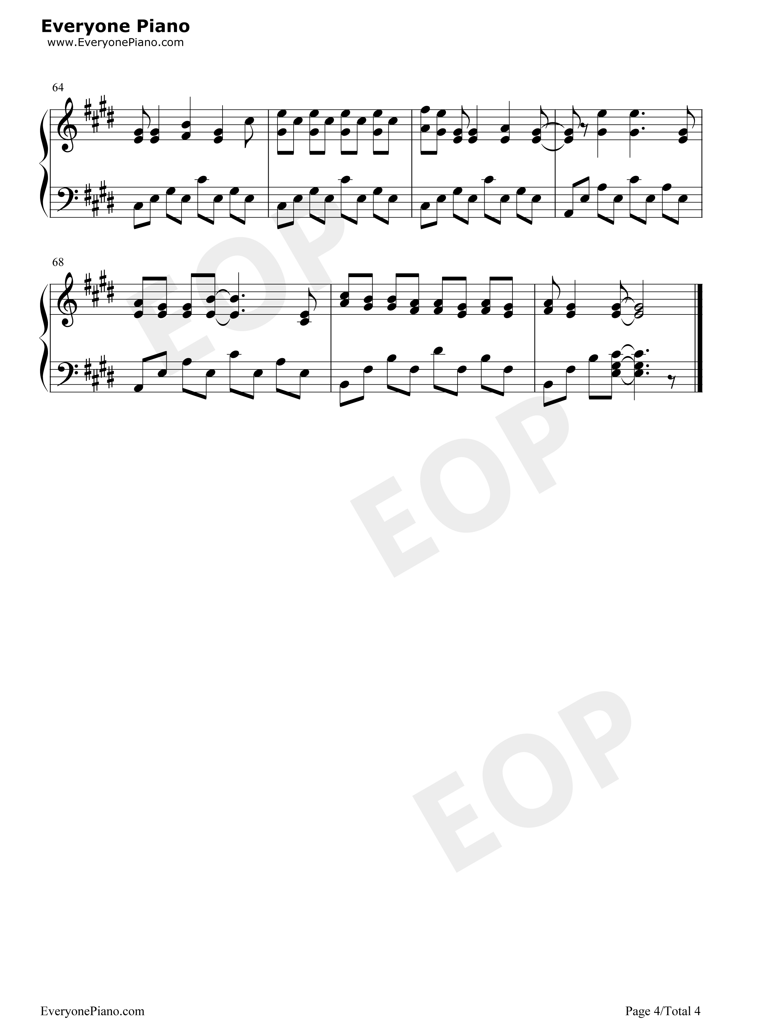 In_My_World钢琴谱_ROOKiEZ_is_PUNK'D