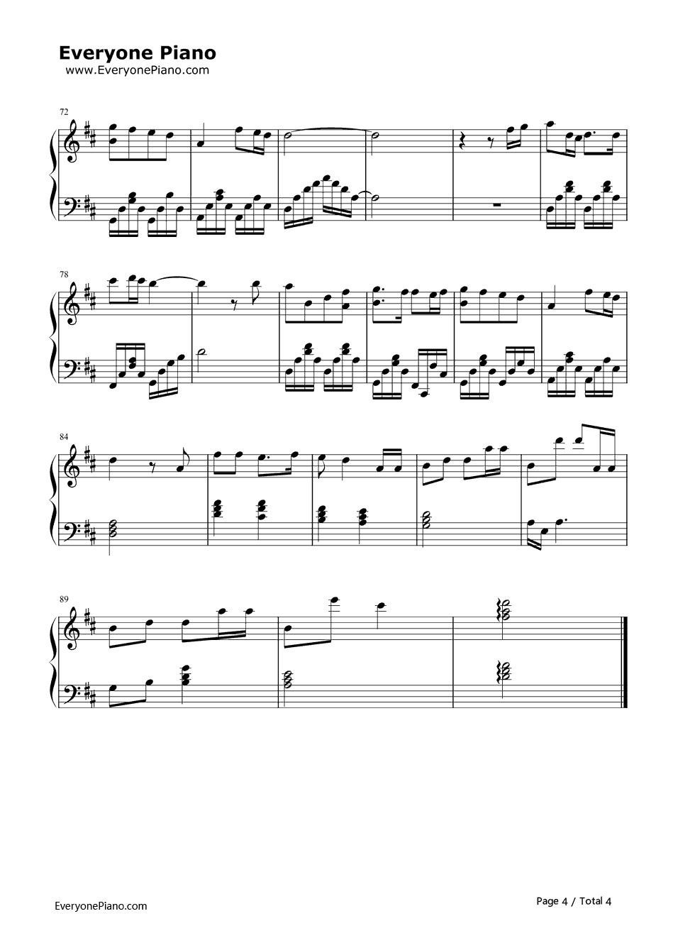 感谢钢琴谱_儿歌