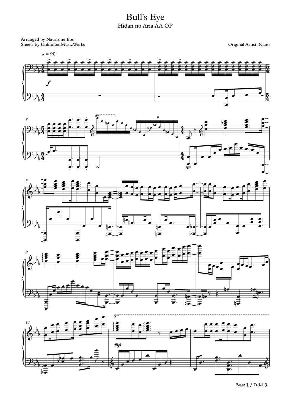 Bull's_Eye钢琴谱_nano