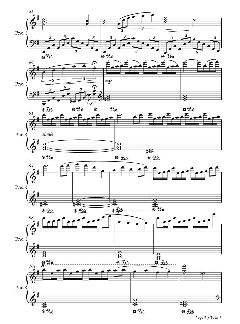 Moonlit_Night钢琴谱_林ゆうき