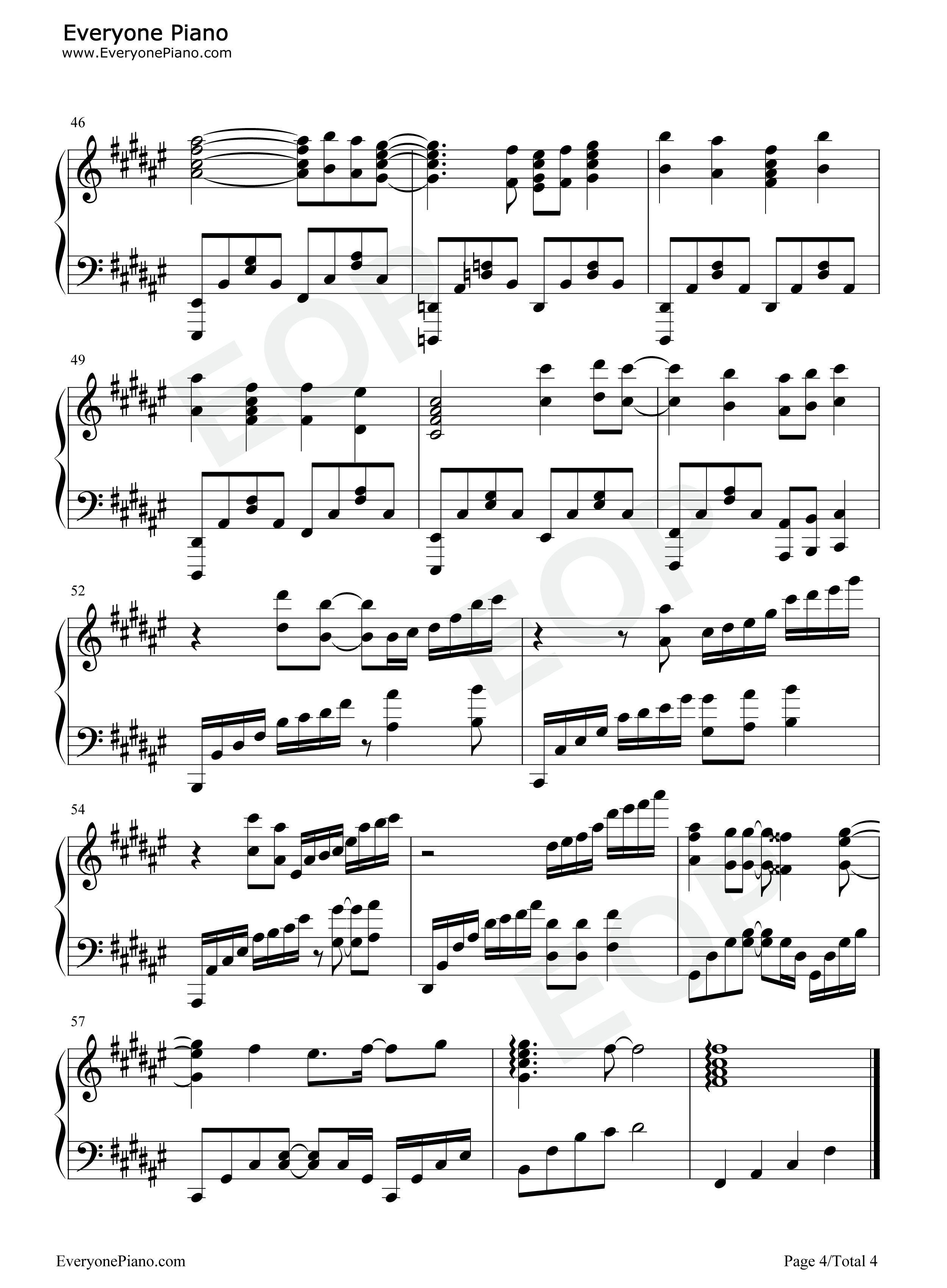 君色シグナル钢琴谱_春奈露娜