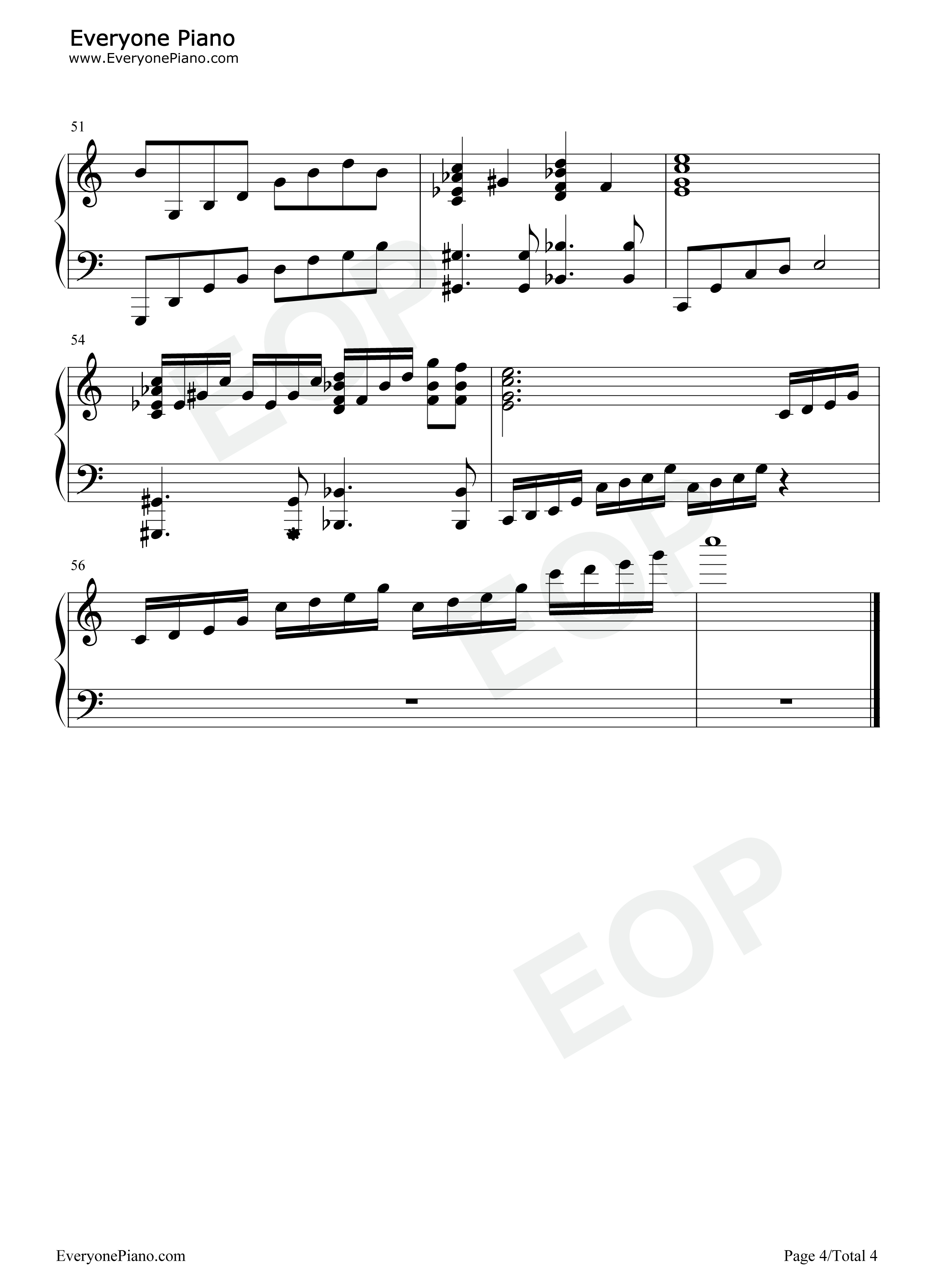 最终幻想7主题曲钢琴谱_植松伸夫