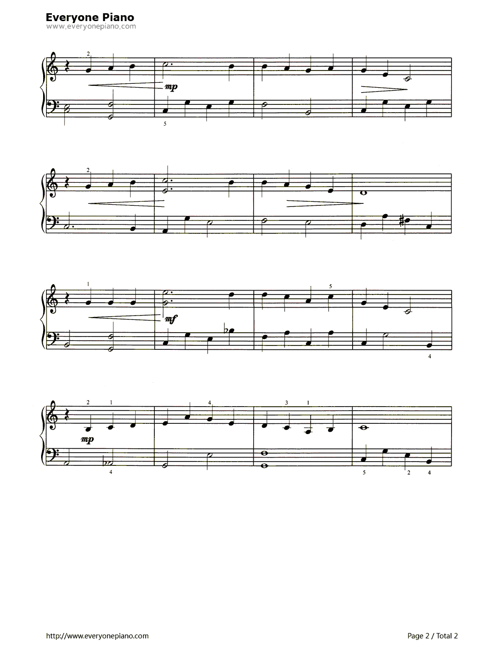 伦敦德里小调钢琴谱_未知