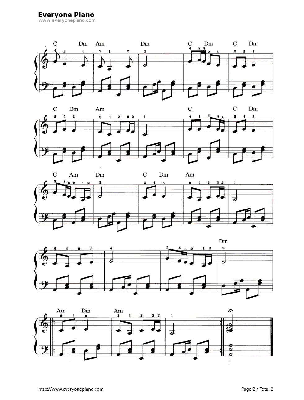 采茶灯钢琴谱_未知