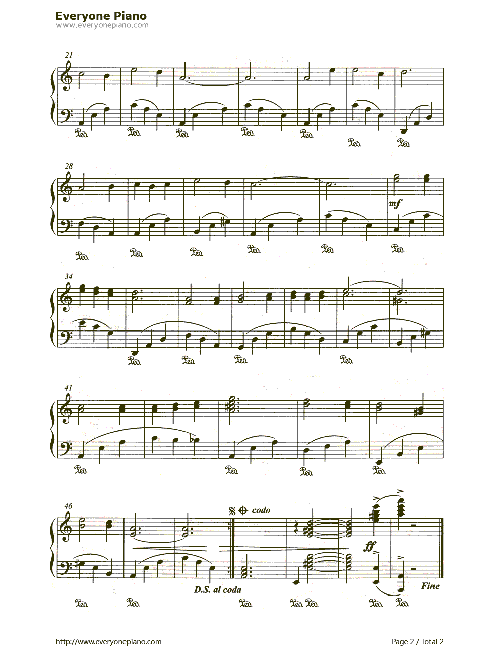 山楂树五线谱、简谱对应版钢琴谱_叶罗·德庚