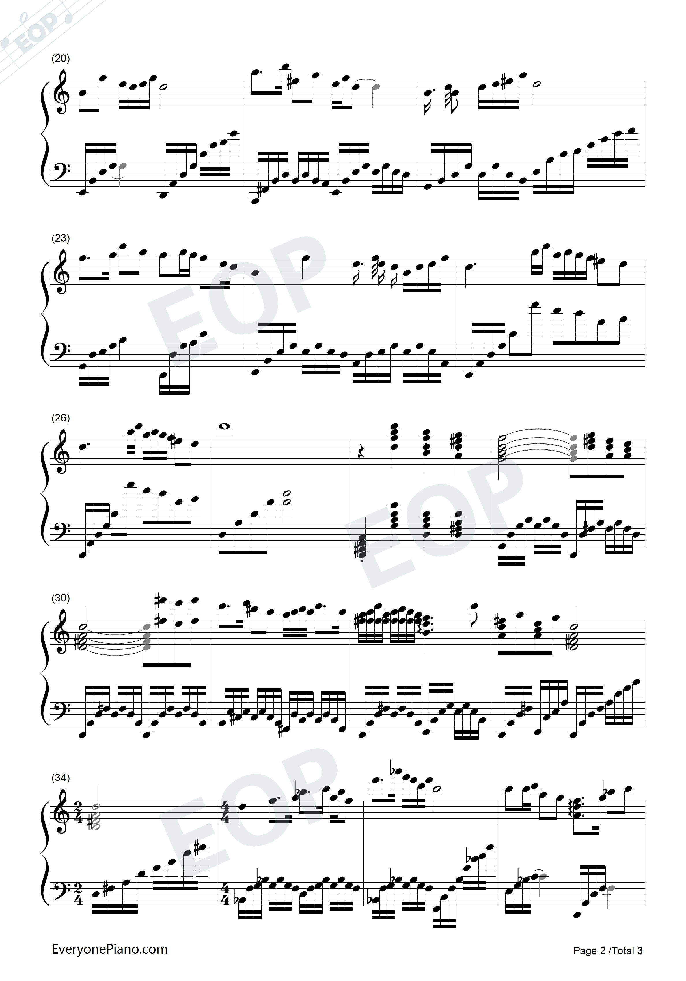 小提琴协奏曲_梁祝_主题曲钢琴谱_何占豪__陈钢