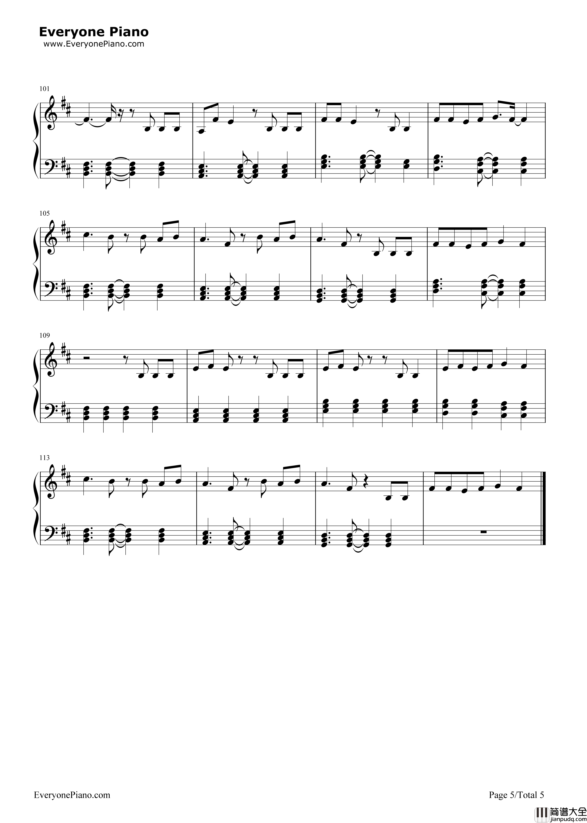 Can't_Remember_to_Forget_You钢琴谱_Shakira_&_Rihanna