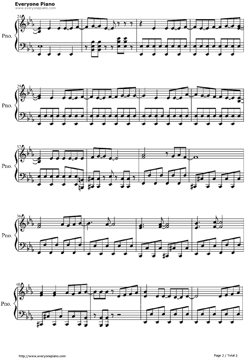 ハートの确率钢琴谱_blue_drops