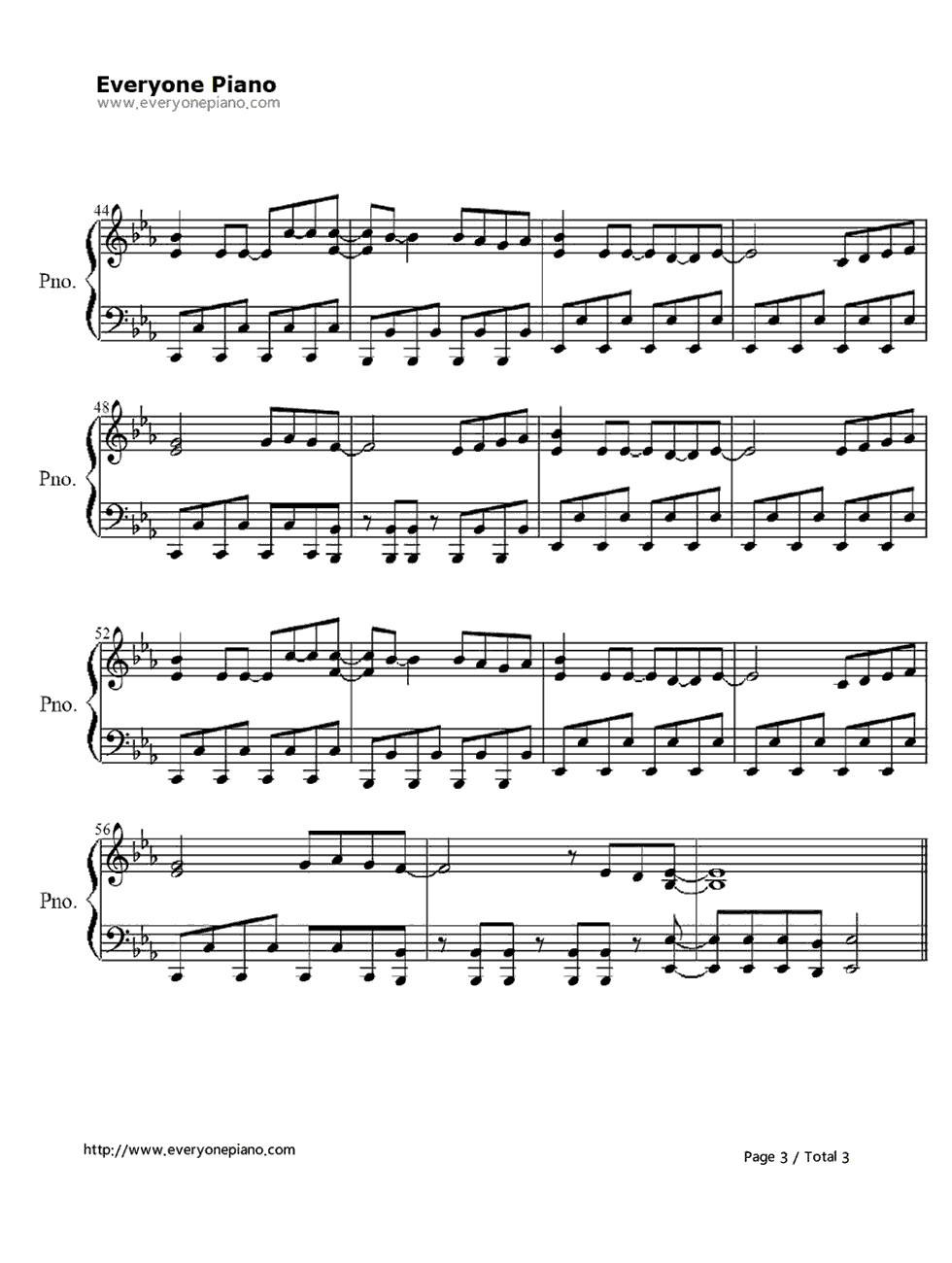 ハートの确率钢琴谱_blue_drops