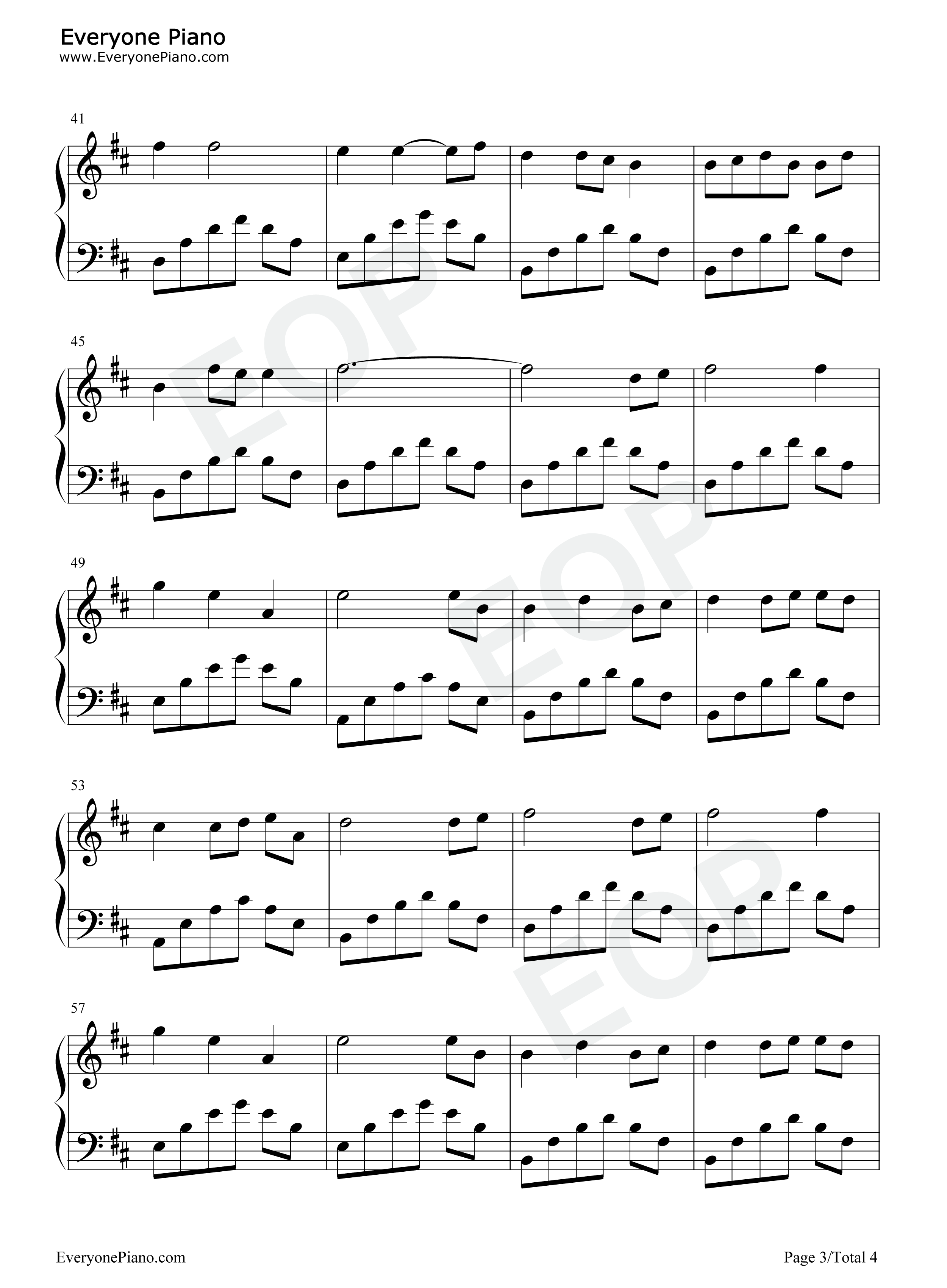 心愿钢琴谱_王泽