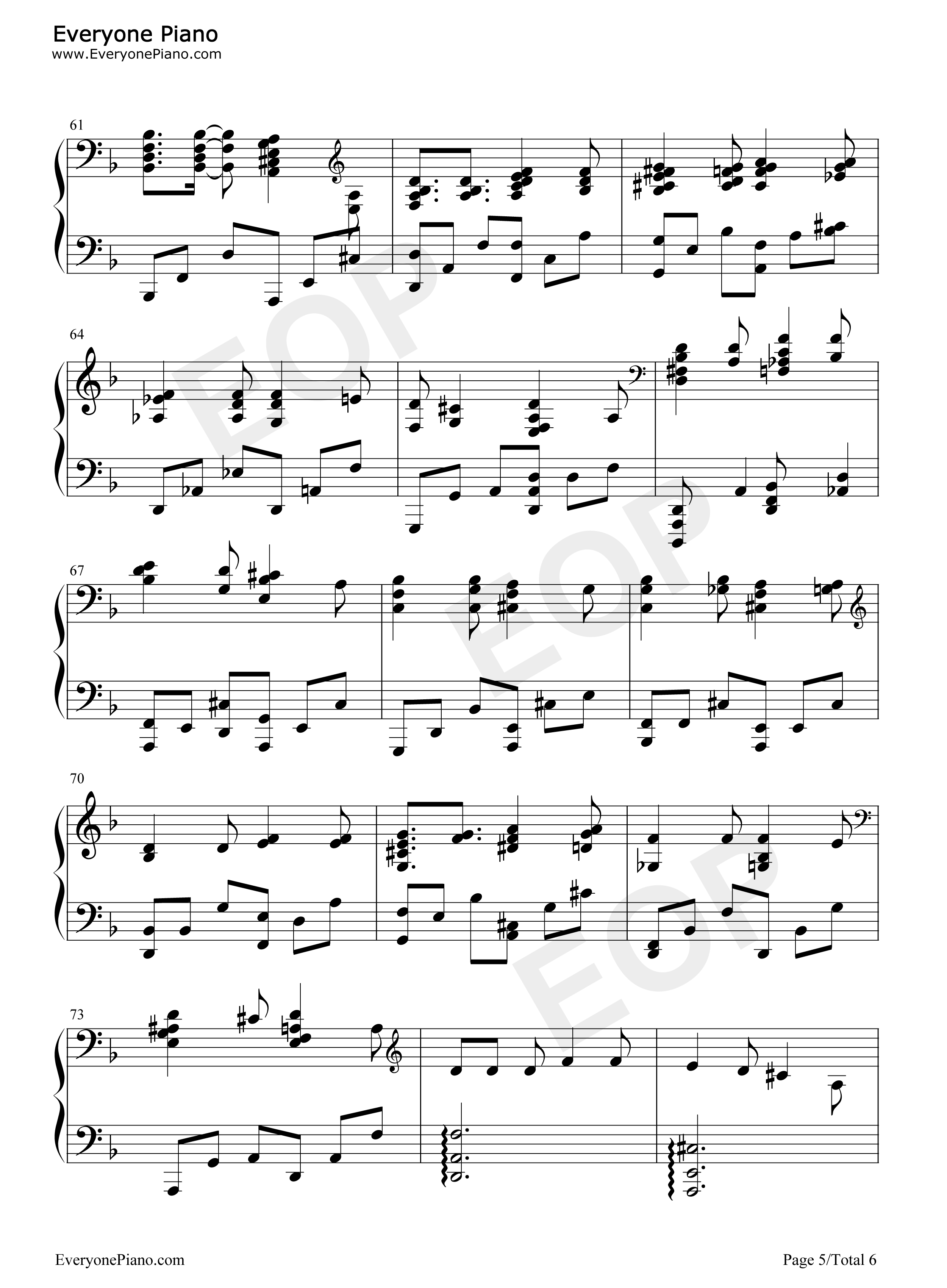 Far_over_the_Misty_Mountains_Cold钢琴谱_Tolkien