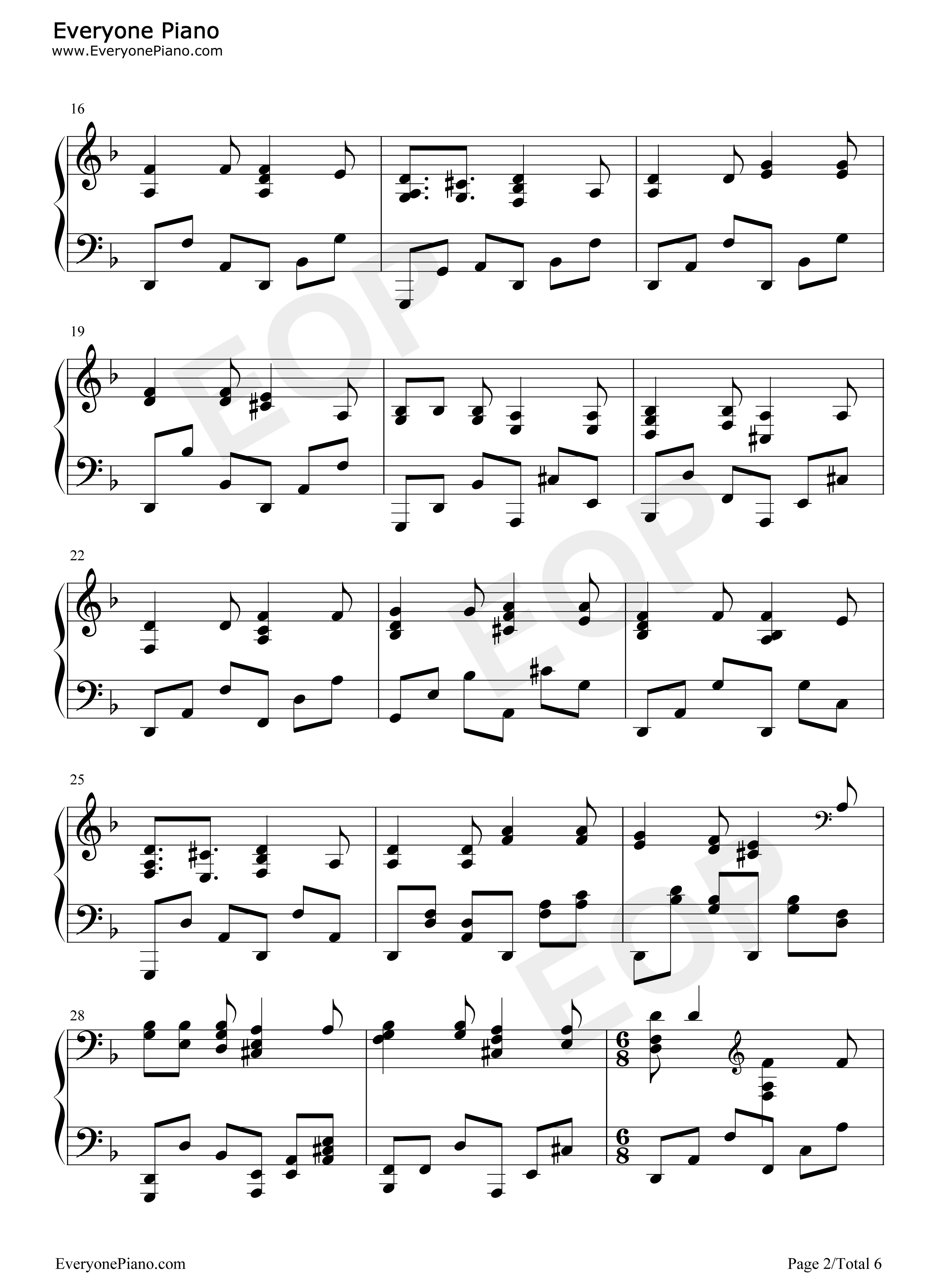 Far_over_the_Misty_Mountains_Cold钢琴谱_Tolkien