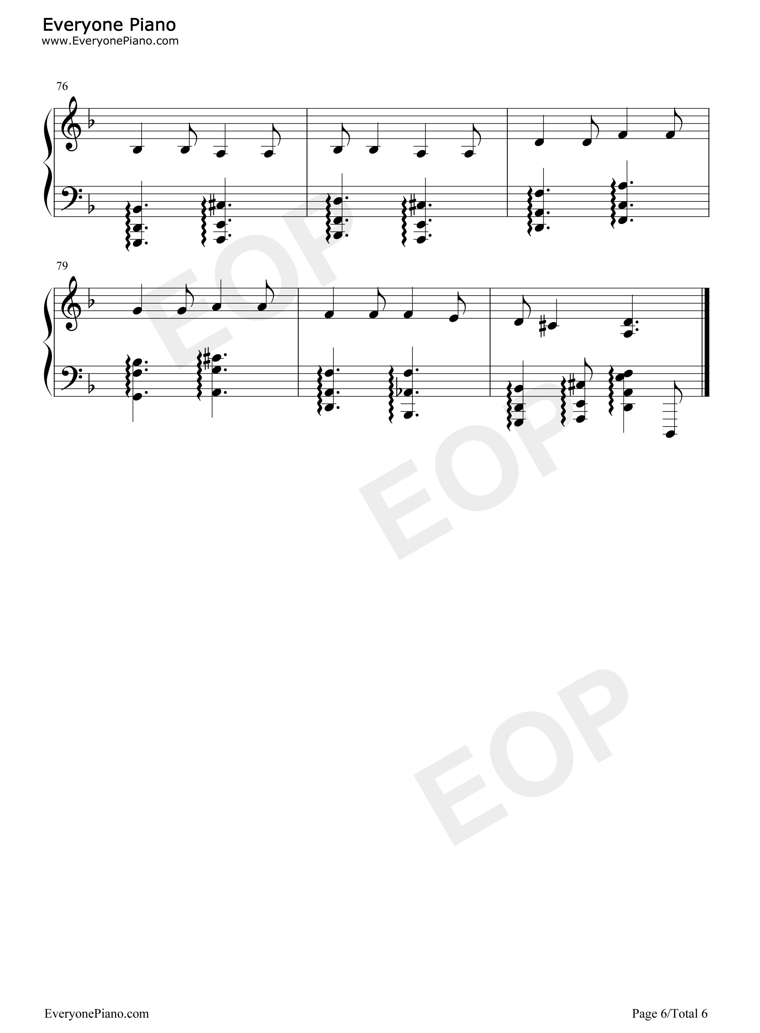 Far_over_the_Misty_Mountains_Cold钢琴谱_Tolkien