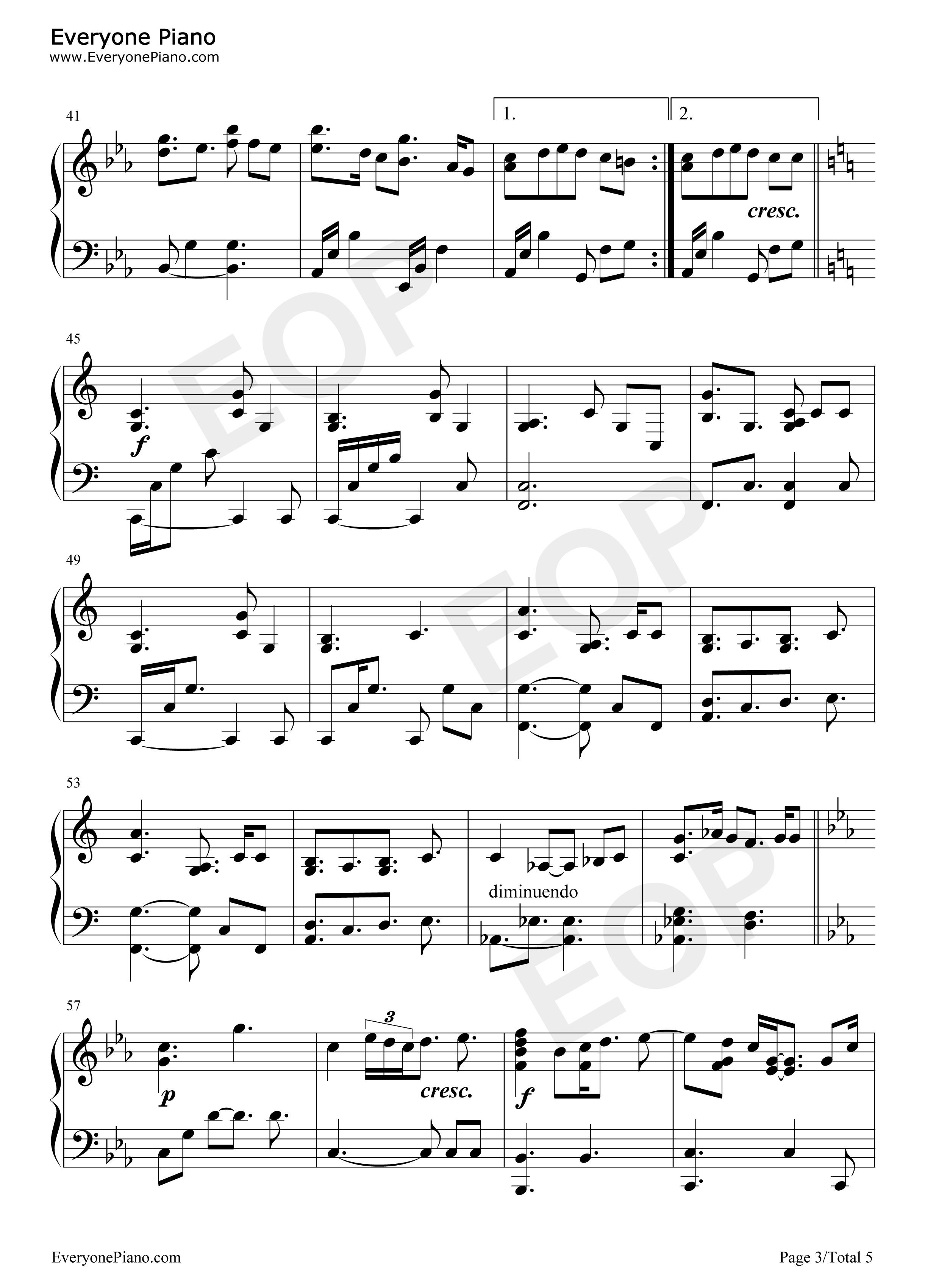 Only_Hope钢琴谱_Mandy_Moore