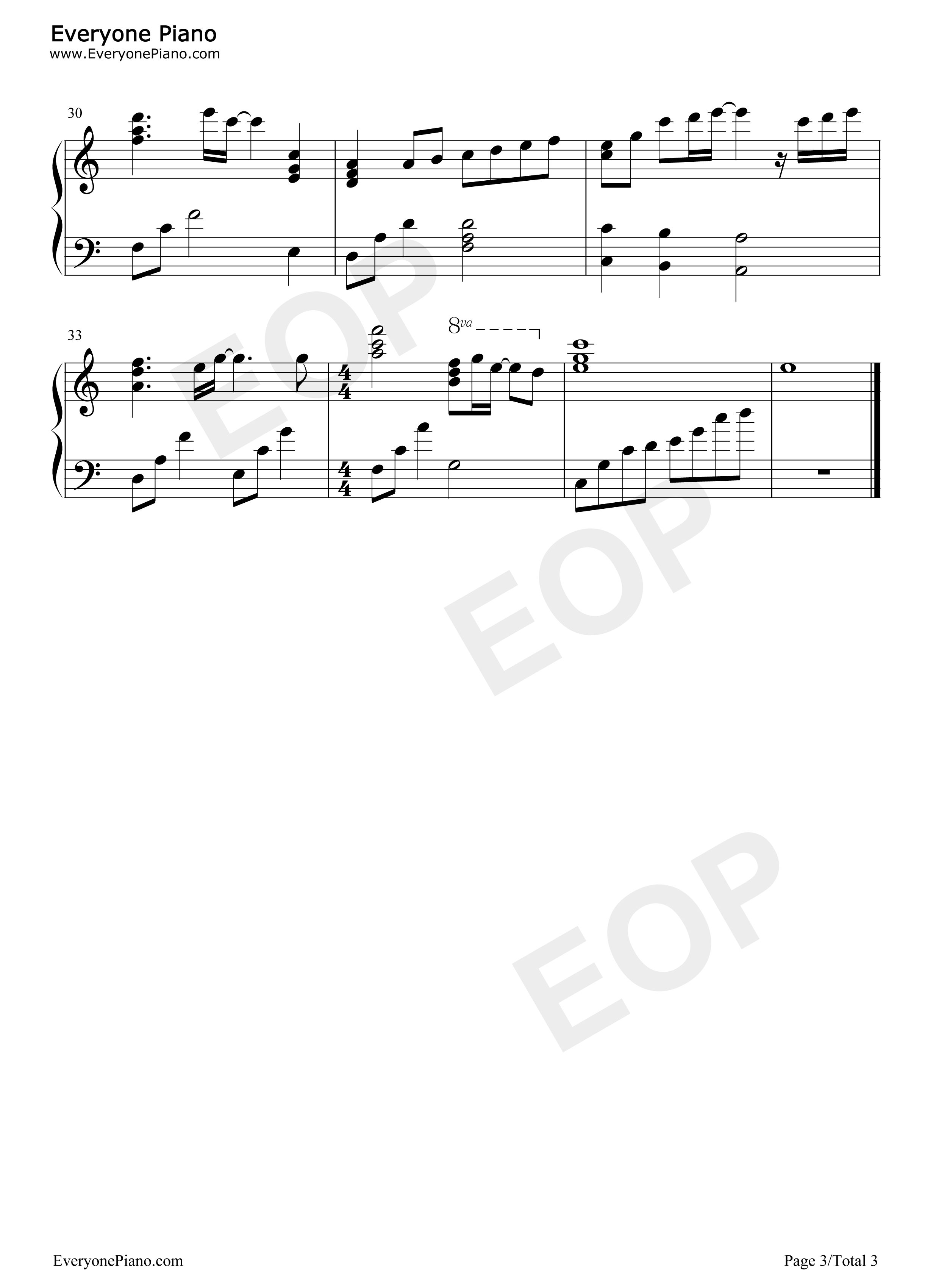 Hikari_no_aria钢琴谱_God_Eater