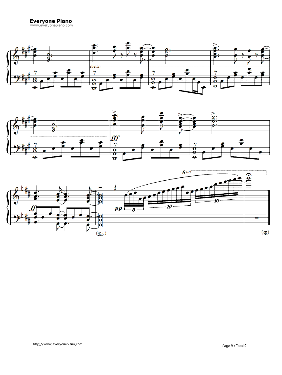 比翼の羽根钢琴谱_eufonius