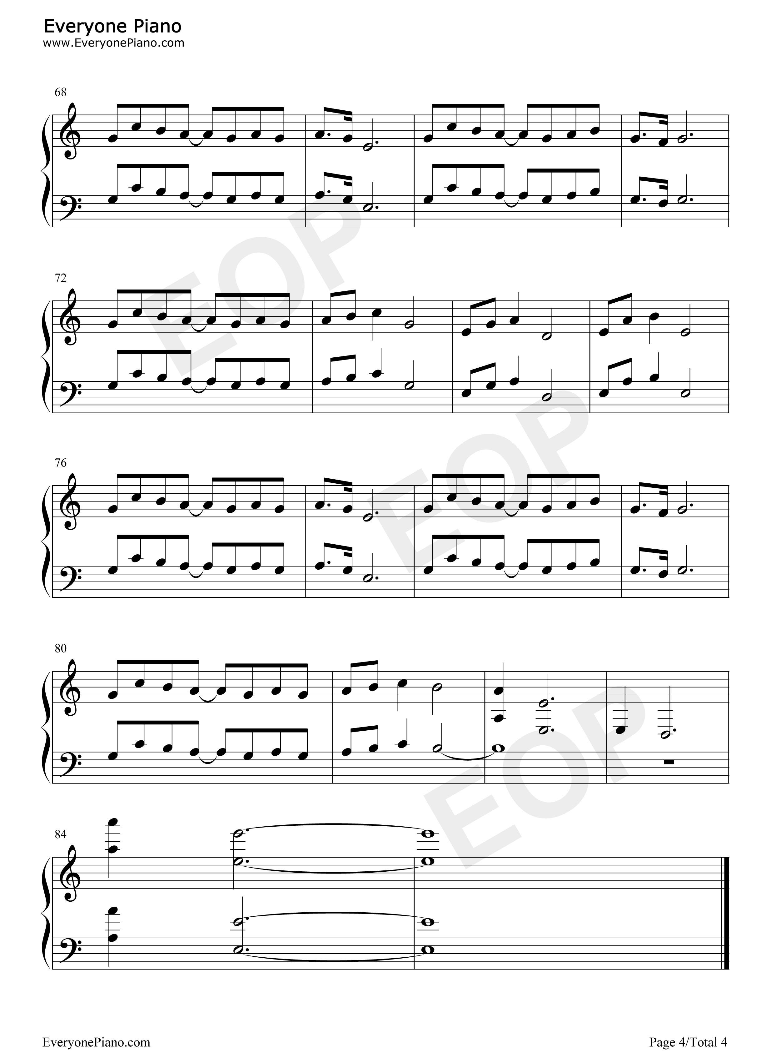 栄の活躍钢琴谱_松本晃彦