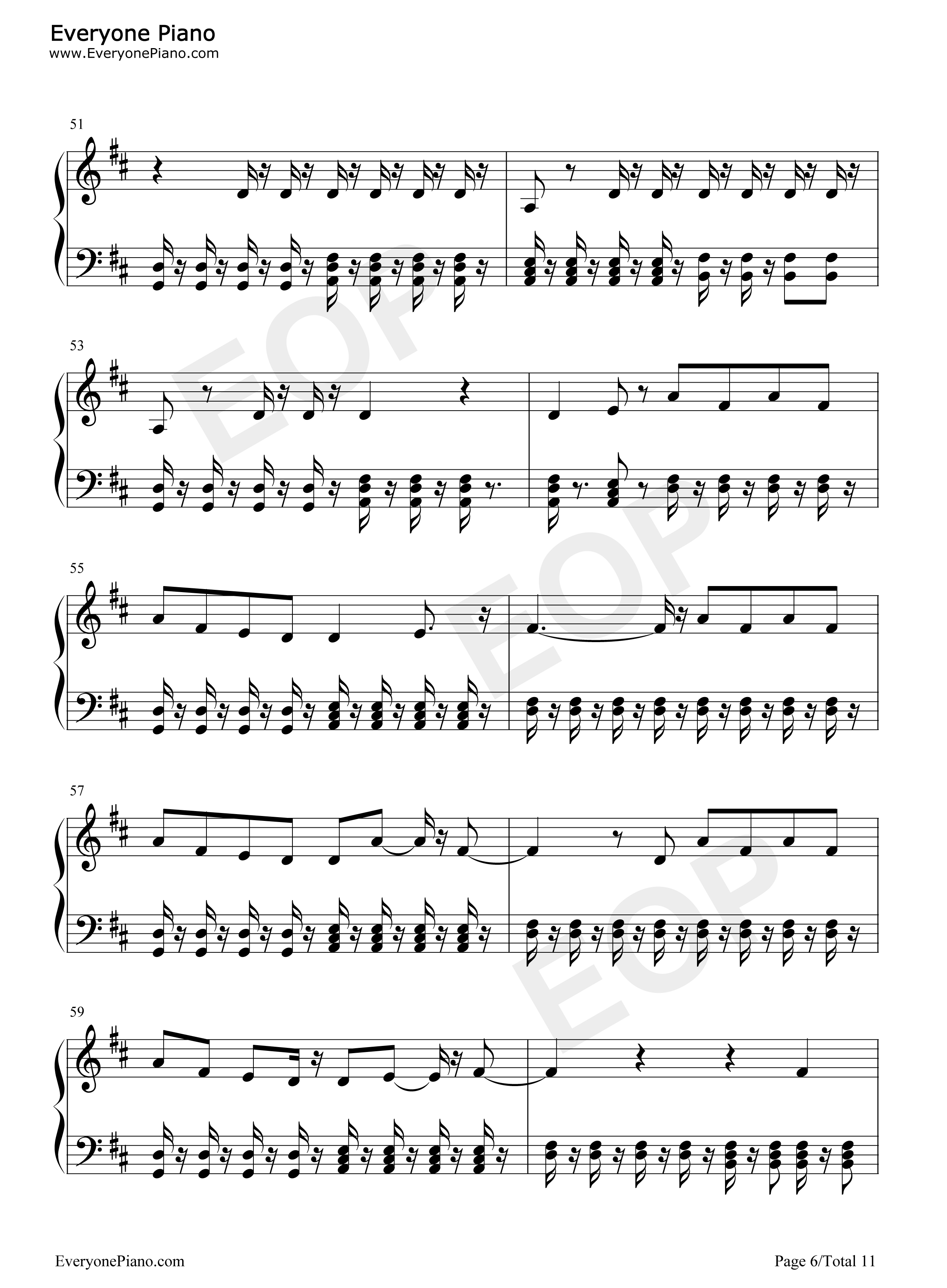 Live_While_We're_Young钢琴谱_One_Direction