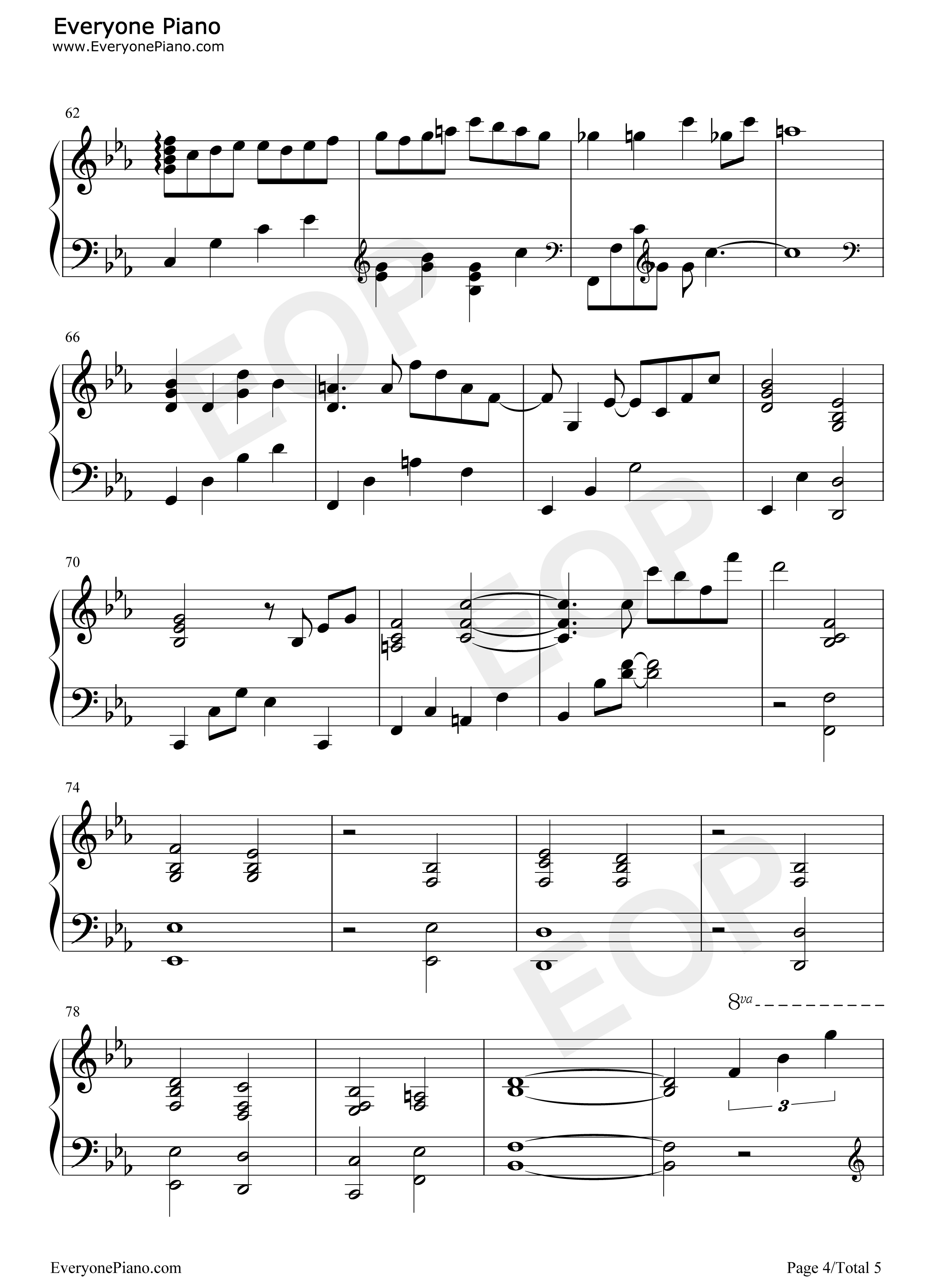 さよならは_言わない钢琴谱_小田和正