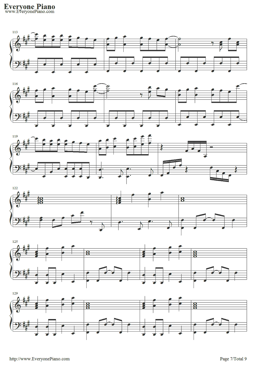 恋色マスタースパーク钢琴谱_东方Project