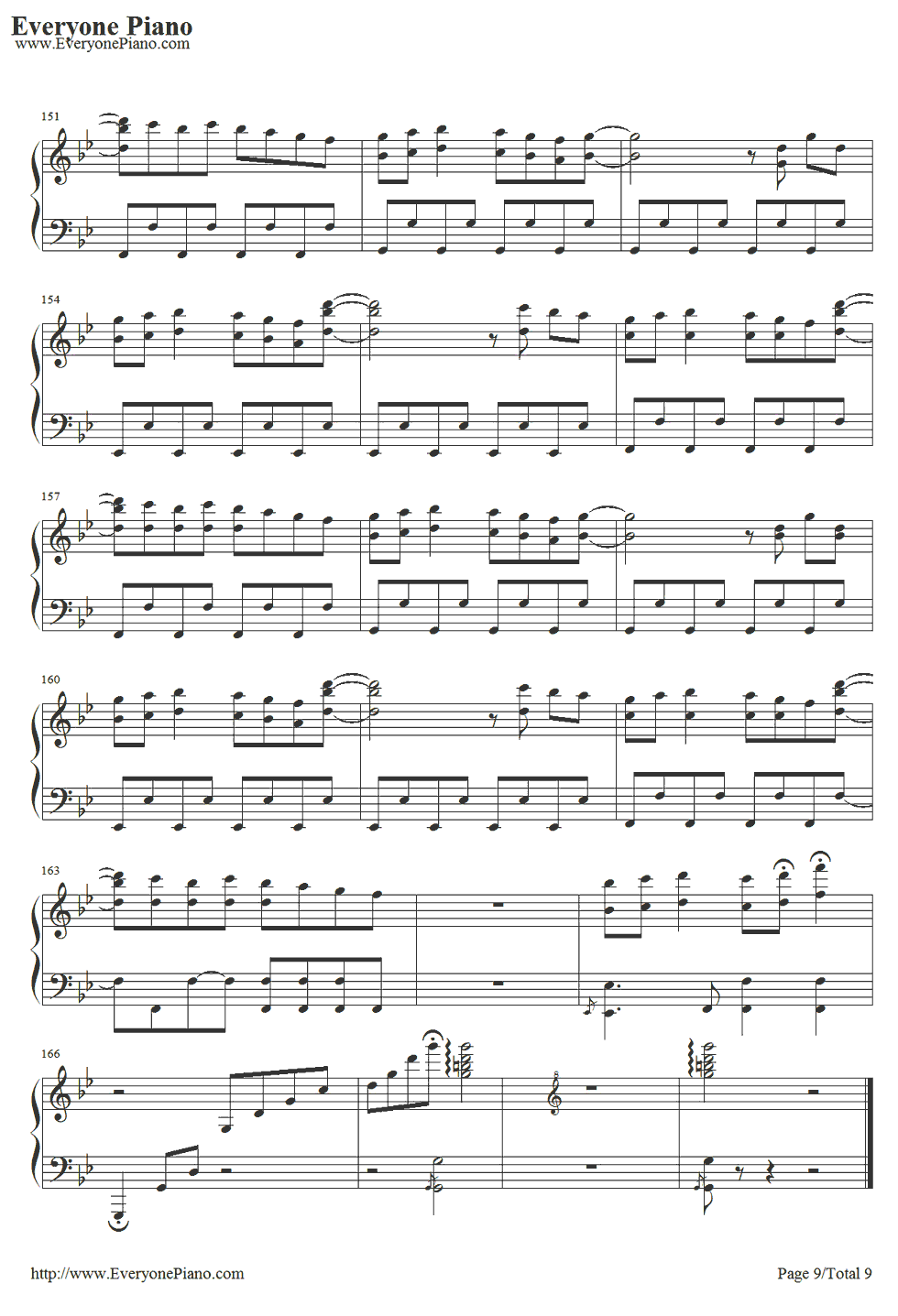 恋色マスタースパーク钢琴谱_东方Project